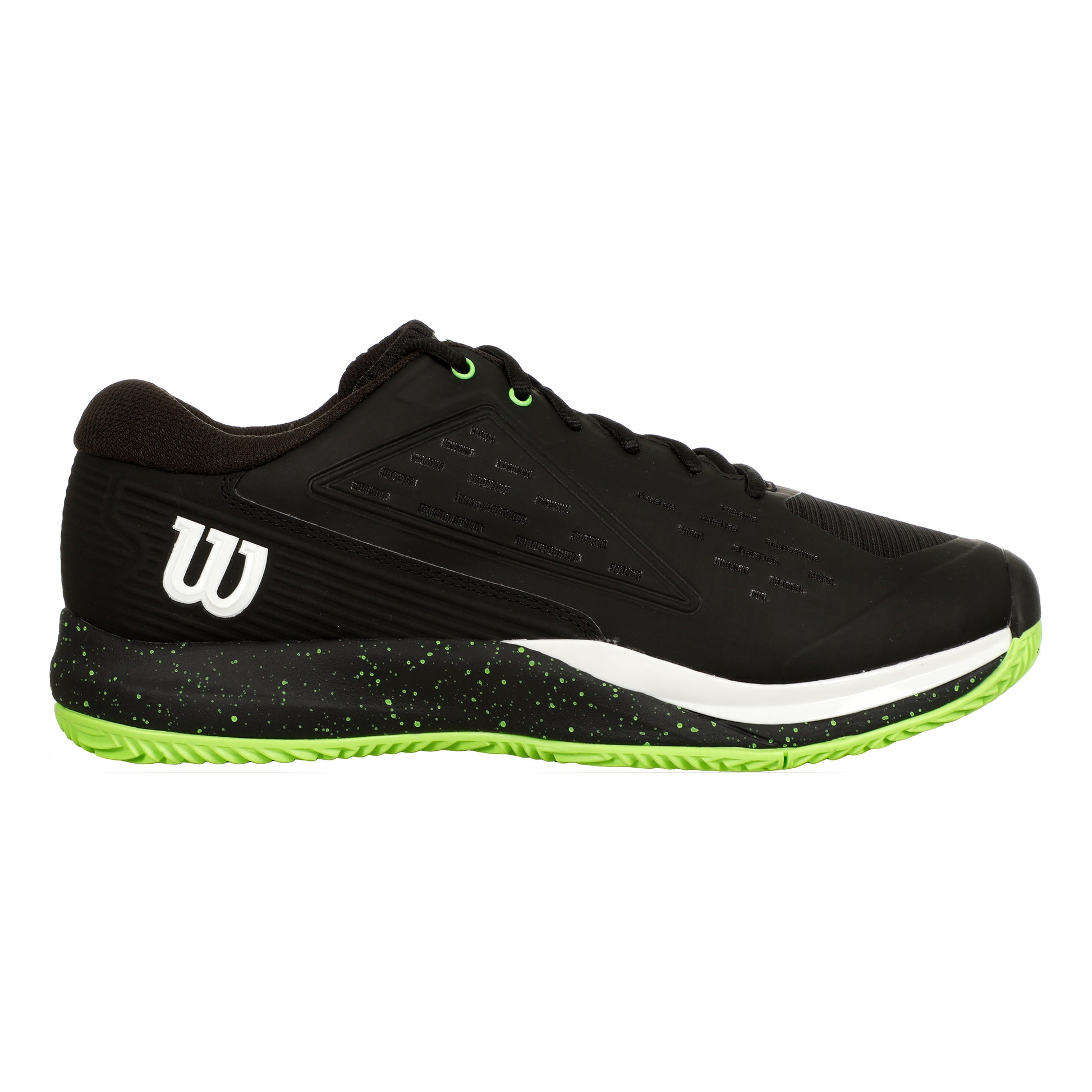 Wilson Rush Pro Ace Zapatilla Tierra Batida Hombres-Negro,Verde Neón