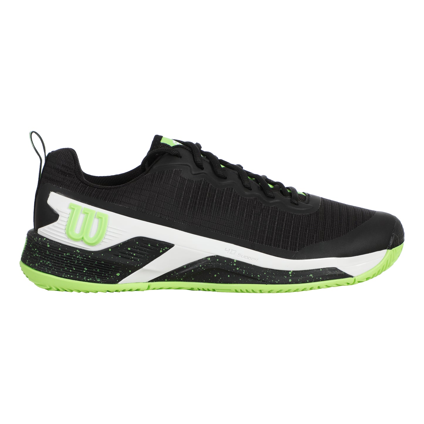 Wilson Rush Pro 4.5 Zapatilla Tierra Batida Hombres-Negro,Verde Claro