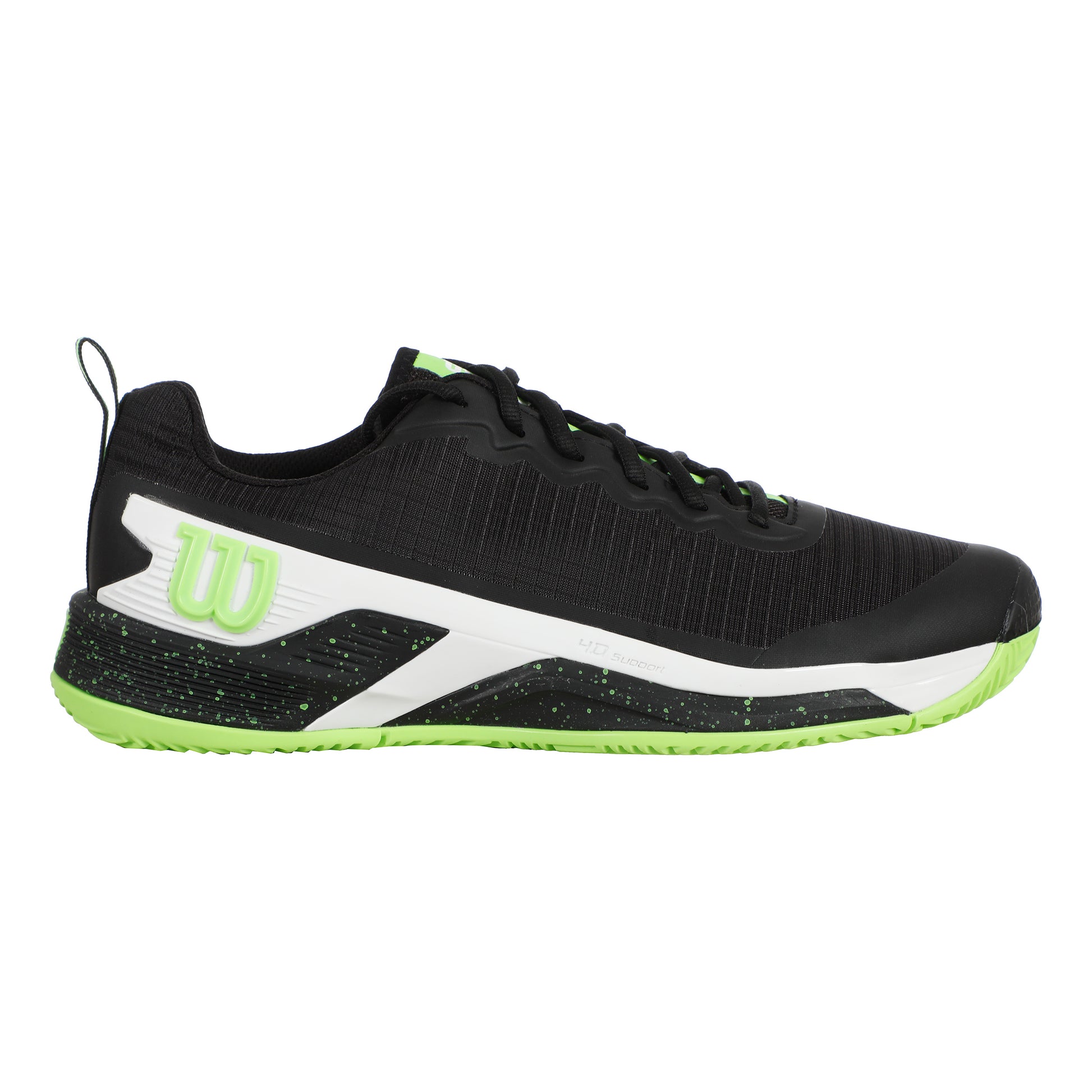 Wilson Rush Pro 4.5 Zapatilla Tierra Batida Hombres-Negro,Verde Claro