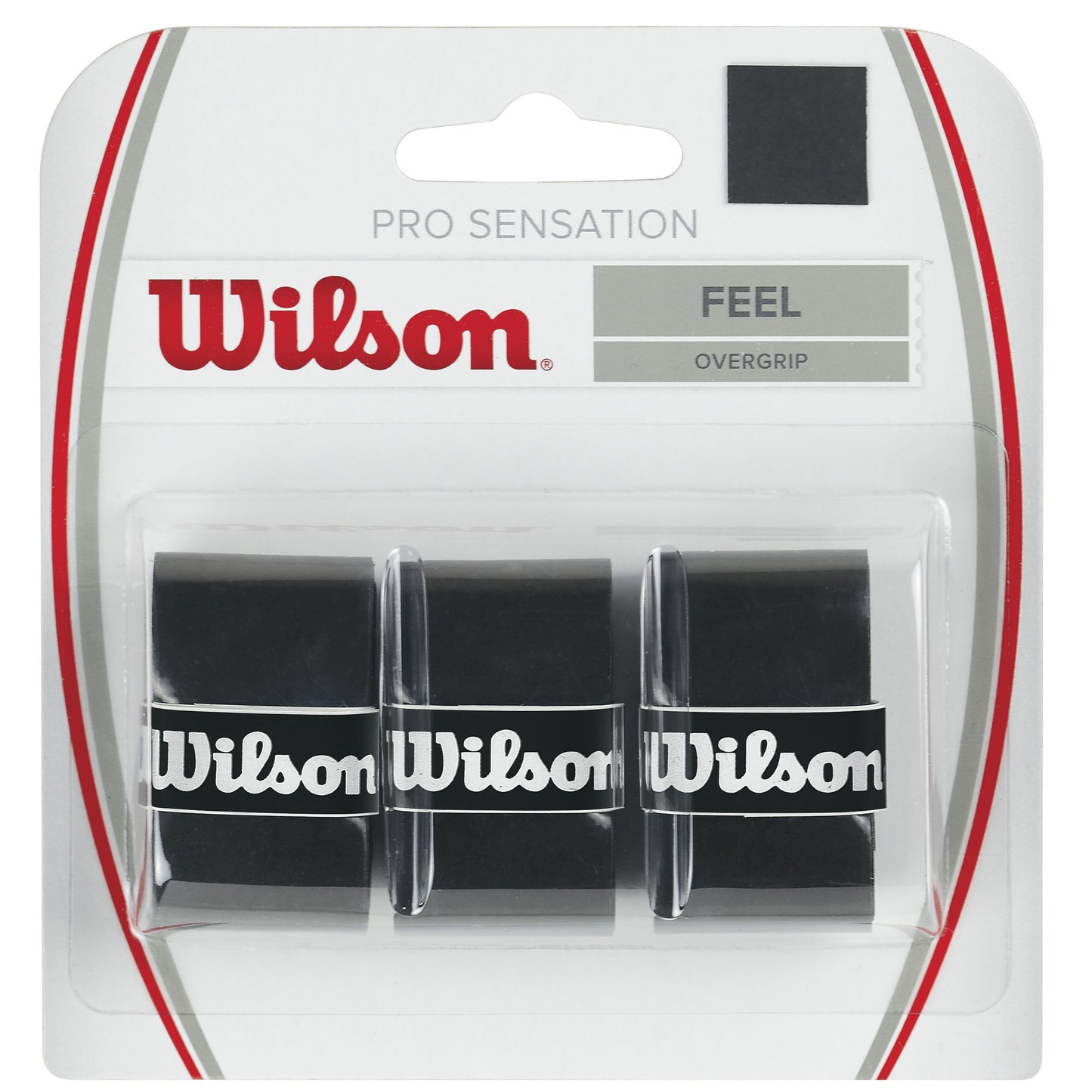 Wilson Pro Overgrip Sensation Pack de 3 - negro