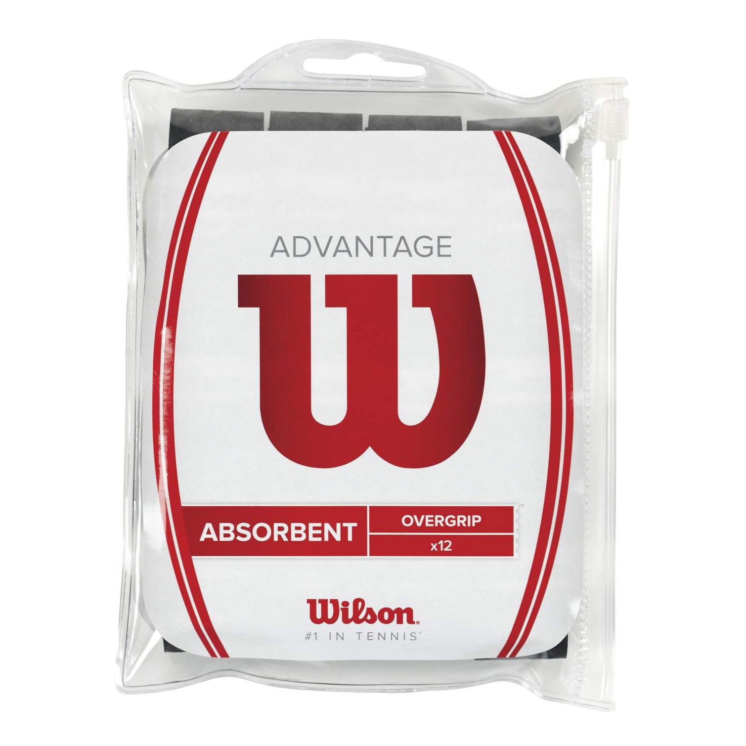 Wilson Advantage Overgrip Pack de 12 - negro
