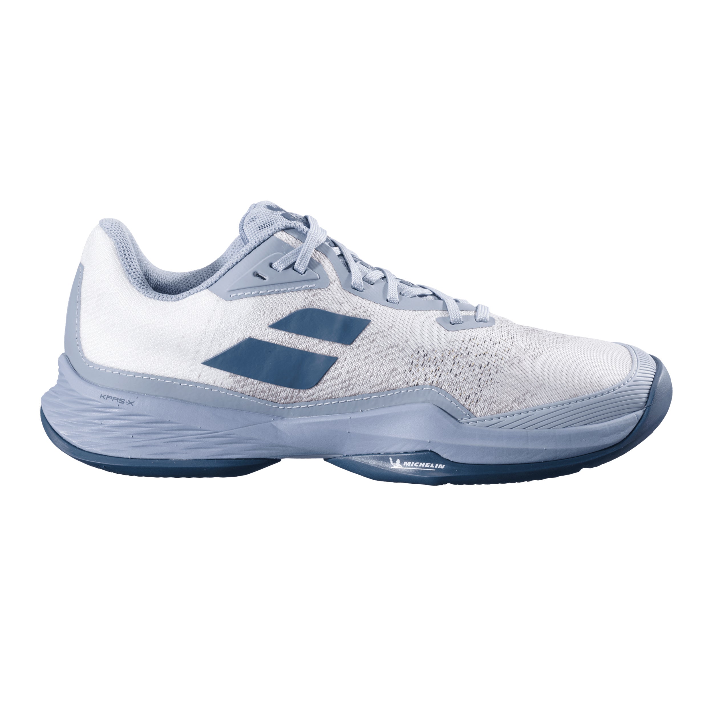 Babolat Jet Mach 3 Zapatilla Tierra Batida Hombres-Blanco,Gris