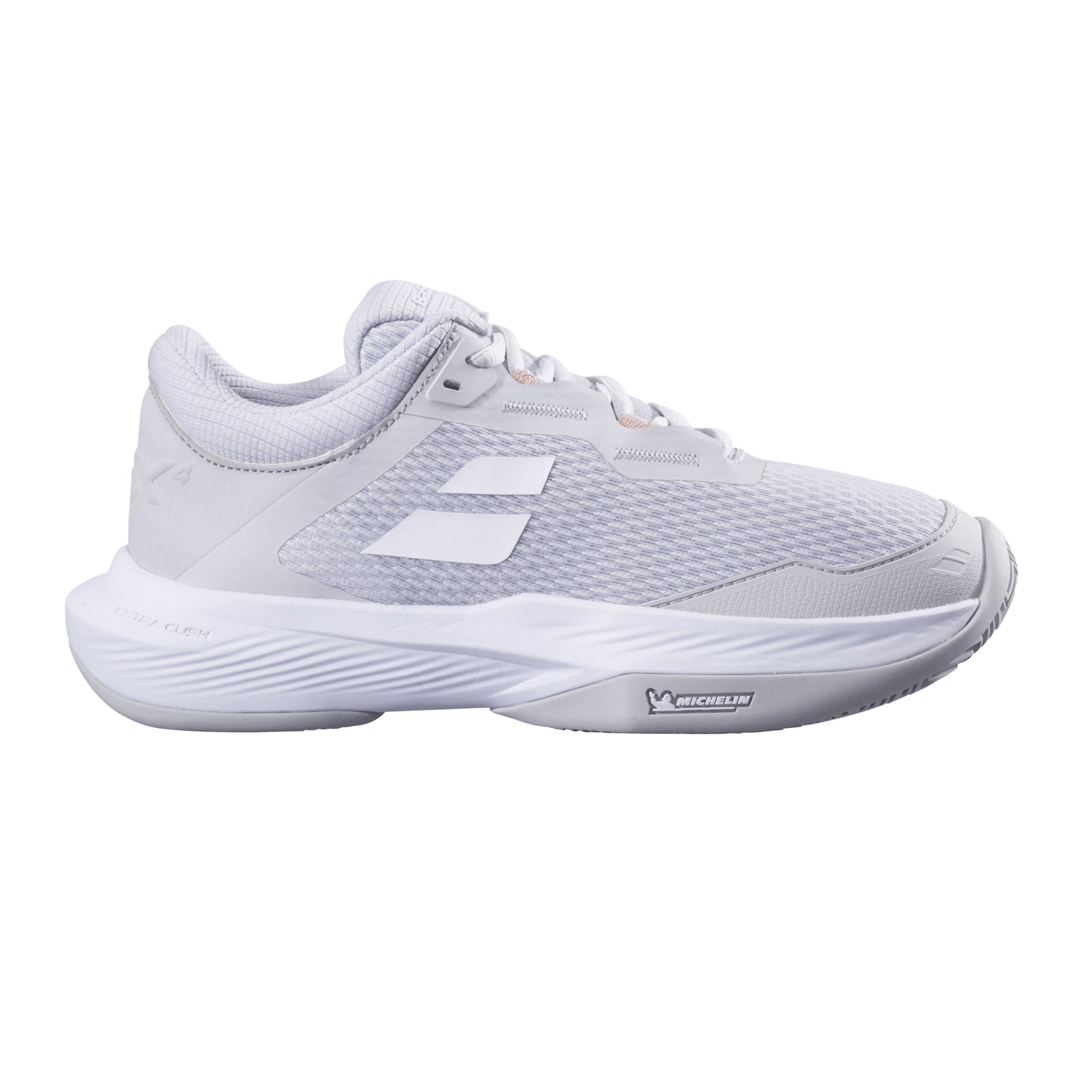 Babolat SFX 4 Zapatilla Tierra Batida Mujeres-Gris Claro,Blanco