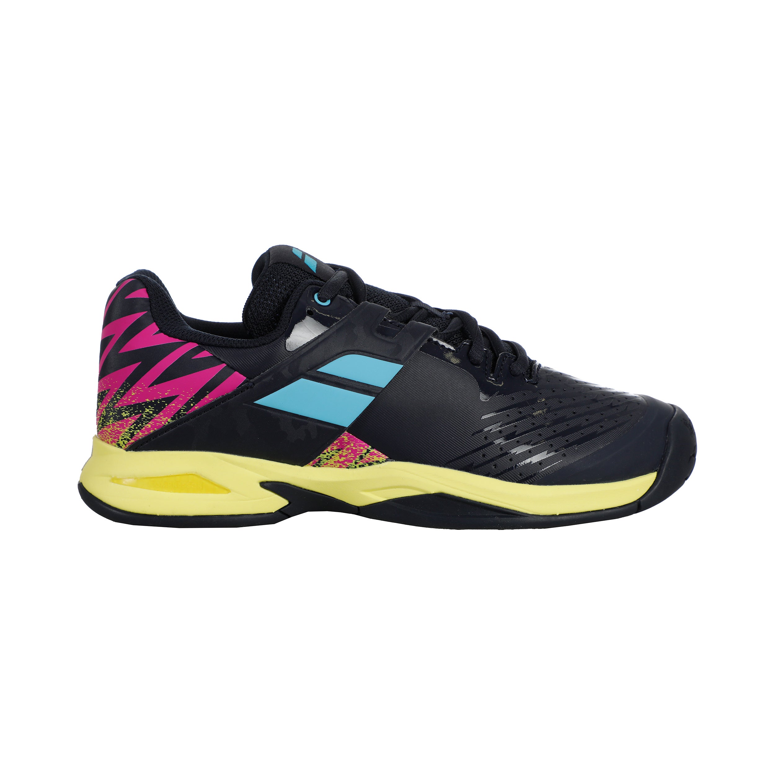 Babolat Propulse Zapatilla Todas Las Superficies Niños-Azul Oscuro,Rosa
