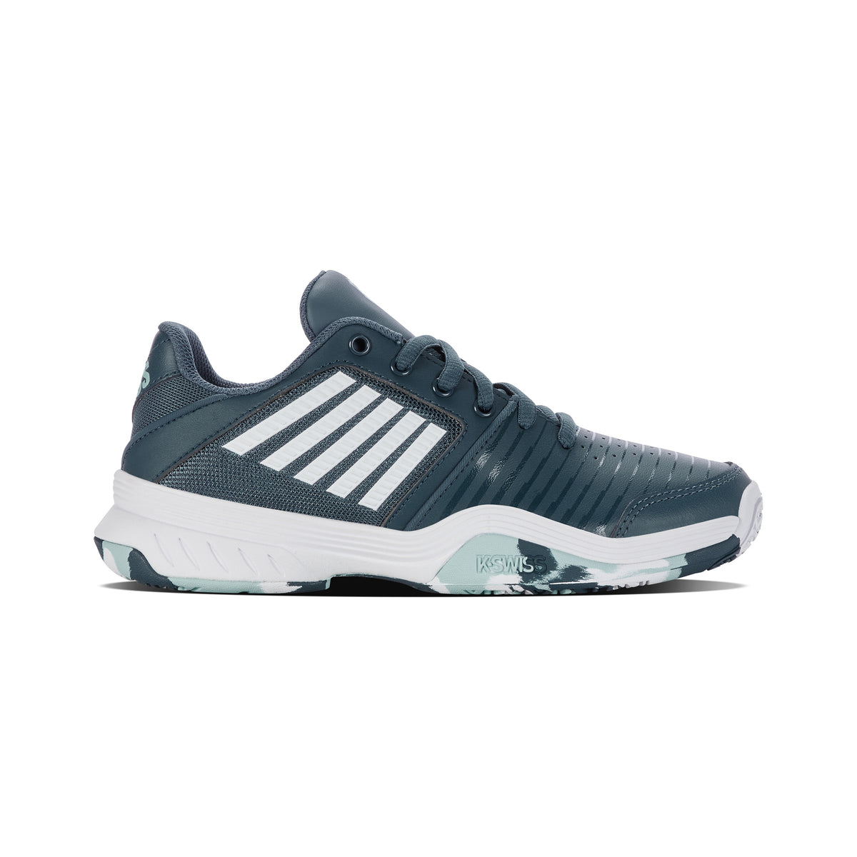 K-Swiss Court Express Omni Zapatilla Todas Las Superficies Niños-Color Petróleo,Blanco