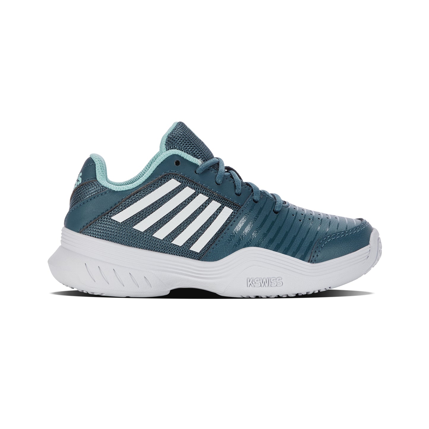 K-Swiss Court Express Omni Zapatilla Todas Las Superficies Niños-Color Petróleo,Blanco