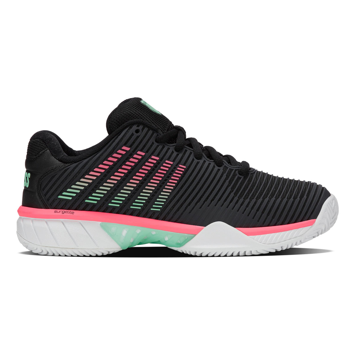 K-Swiss Hypercourt Express 2 Zapatilla Tierra Batida Mujeres-Negro,Multicolor