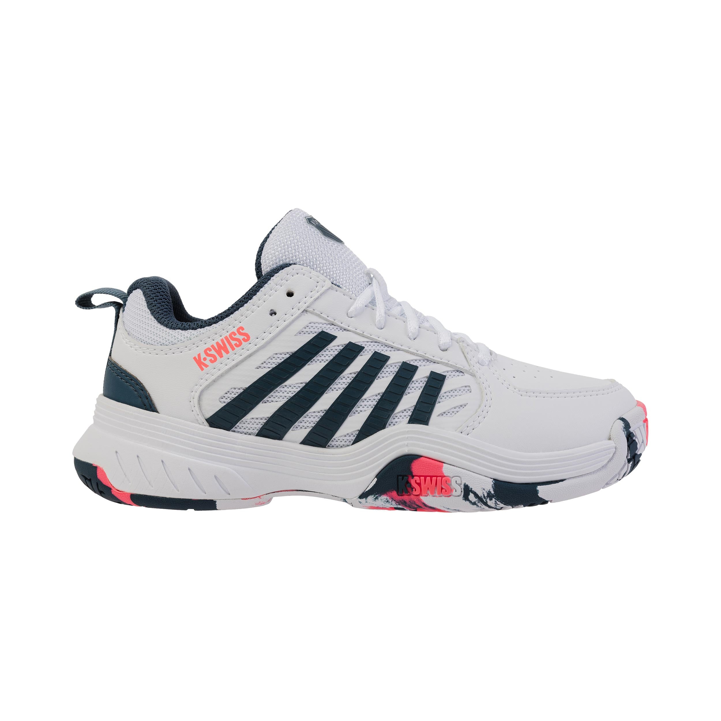 K-Swiss Court Express 2 Zapatilla Todas Las Superficies Niños-Blanco,Color Petróleo