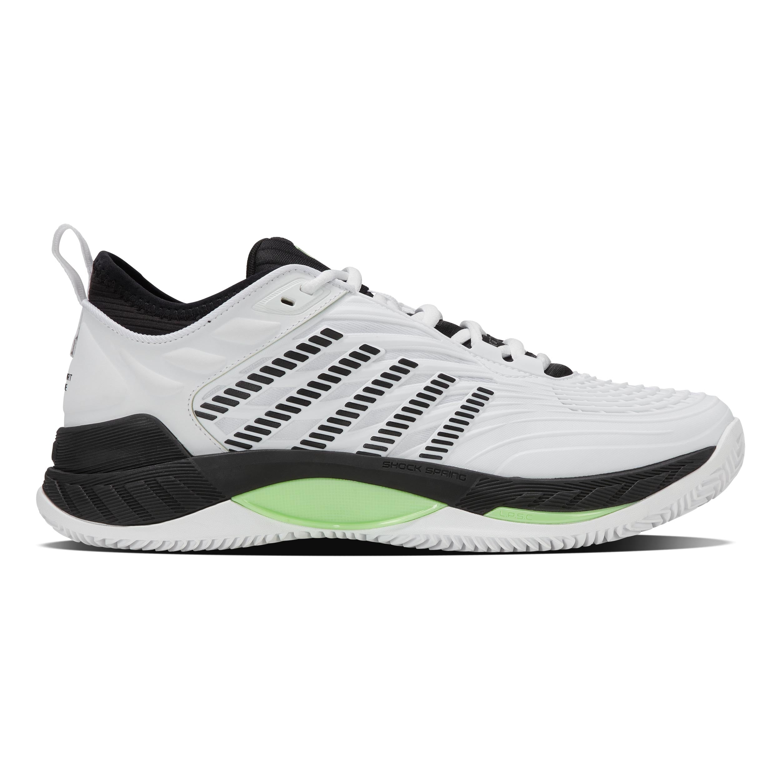 K-Swiss Hypercourt Supreme 2 Zapatilla Tierra Batida Hombres-Blanco,Verde