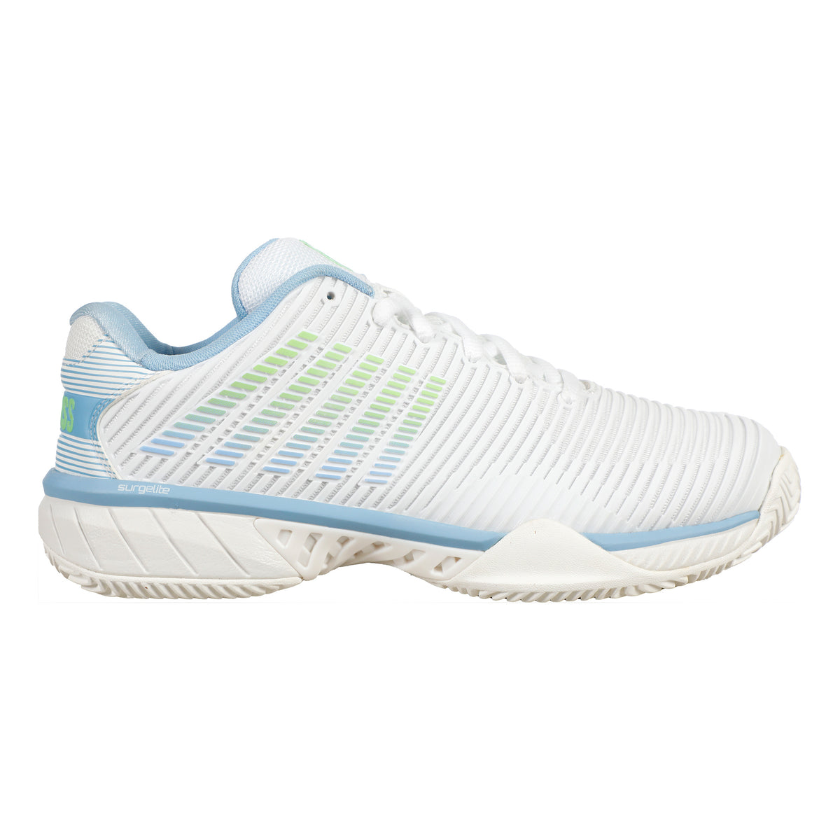 K-Swiss Hypercourt Express 2 Zapatilla Tierra Batida Mujeres-Blanco,Azul Claro