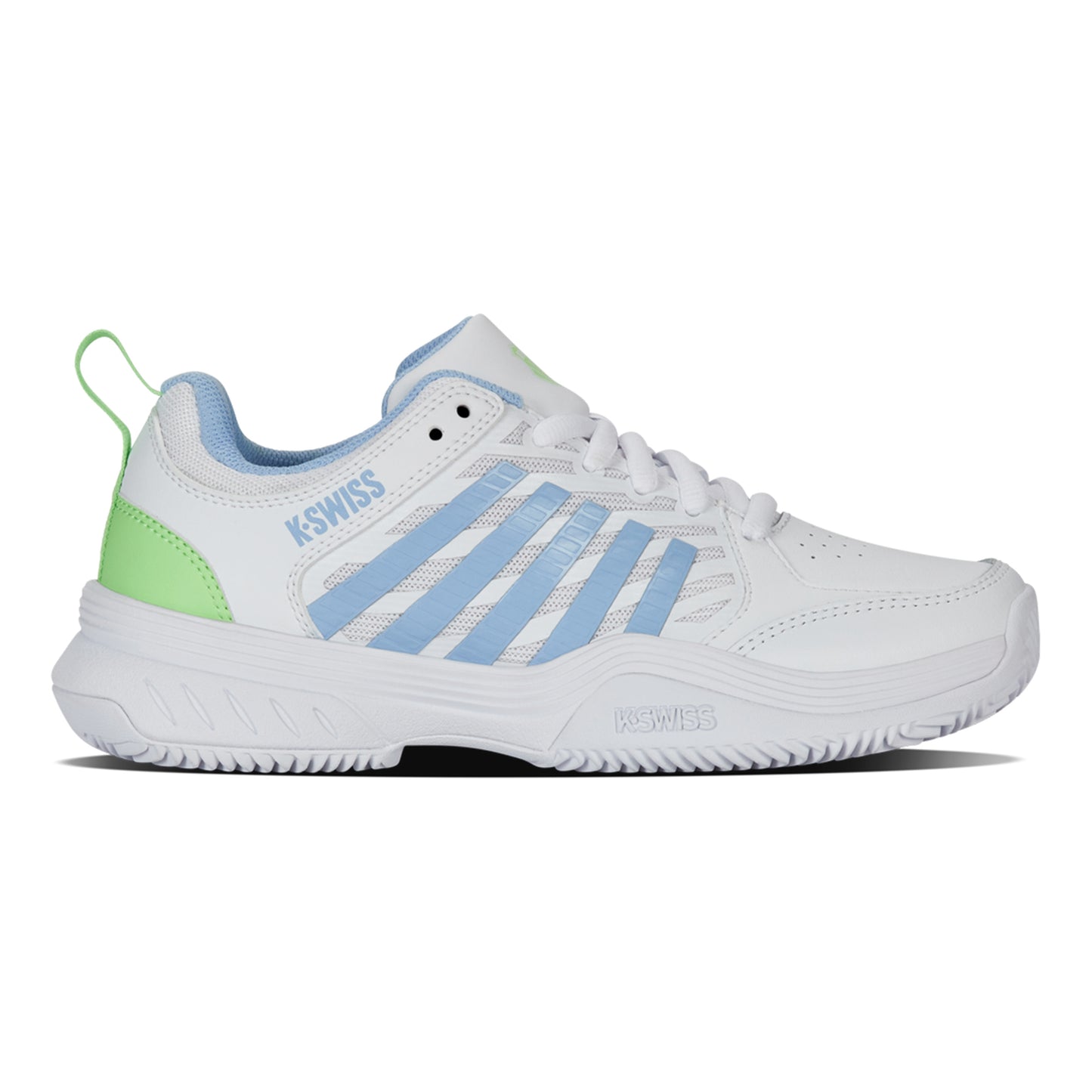 K-Swiss Court Express 2 Zapatilla tierra batida Mujeres - blanco, azul claro