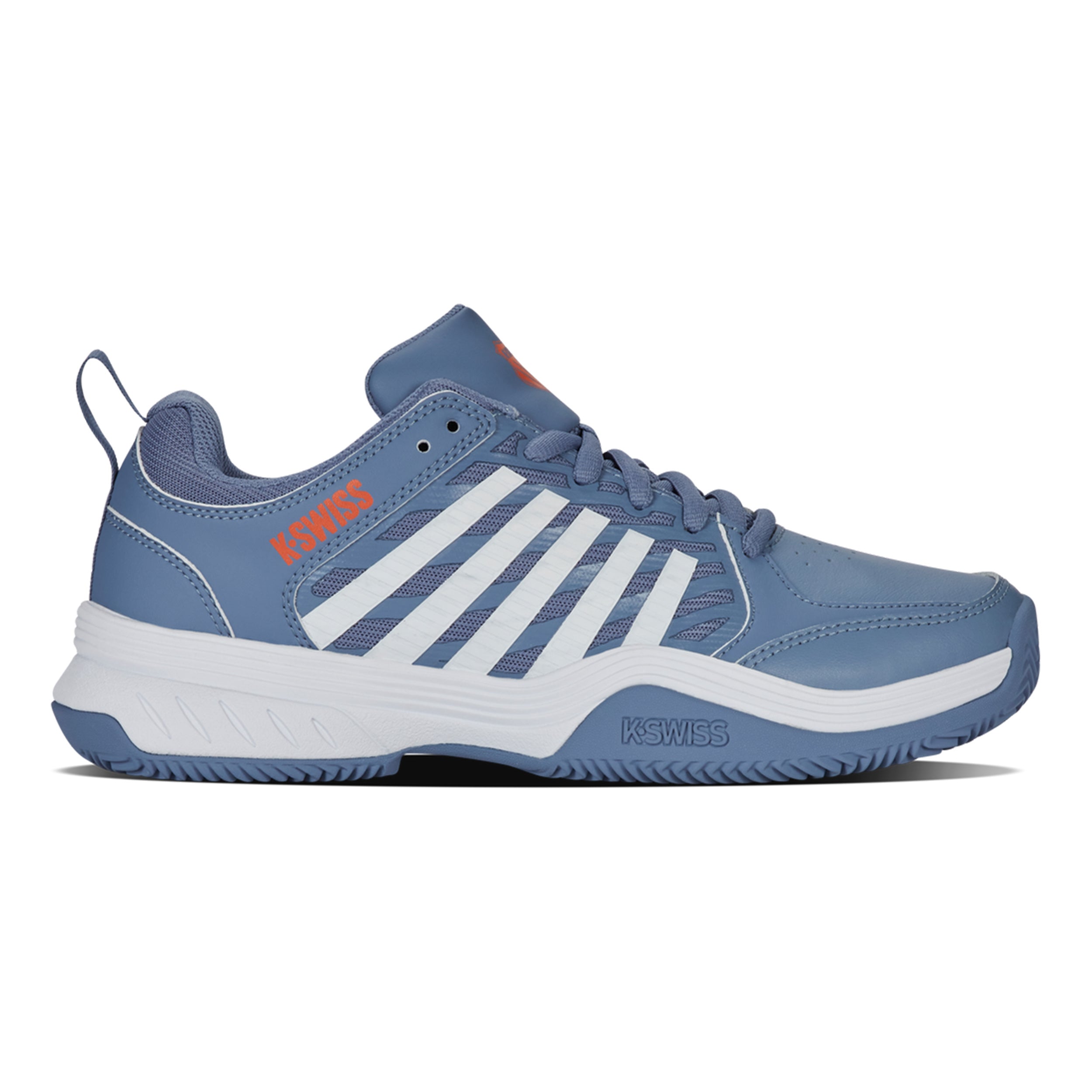 K-Swiss Court Express 2 Zapatilla Tierra Batida Hombres-Azul,Blanco