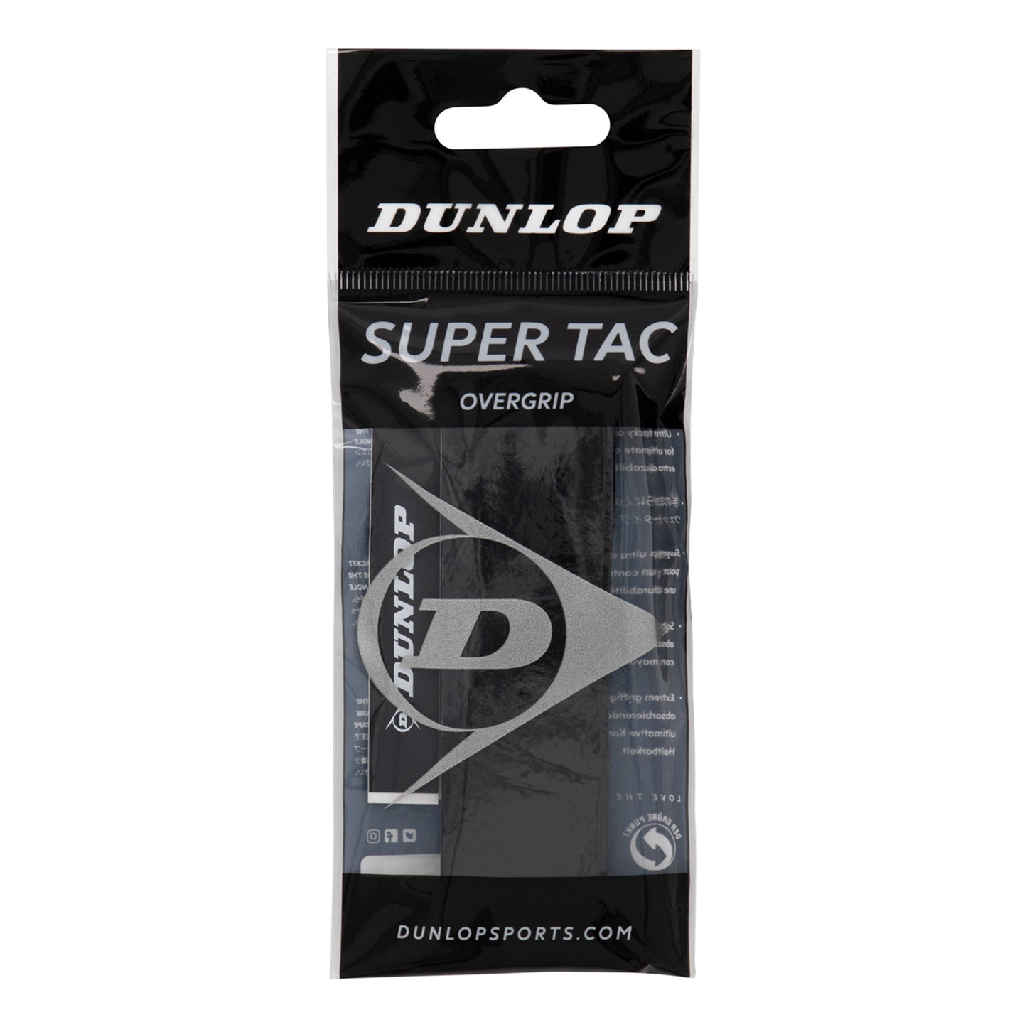Dunlop Super Tac Pack De 1-Negro
