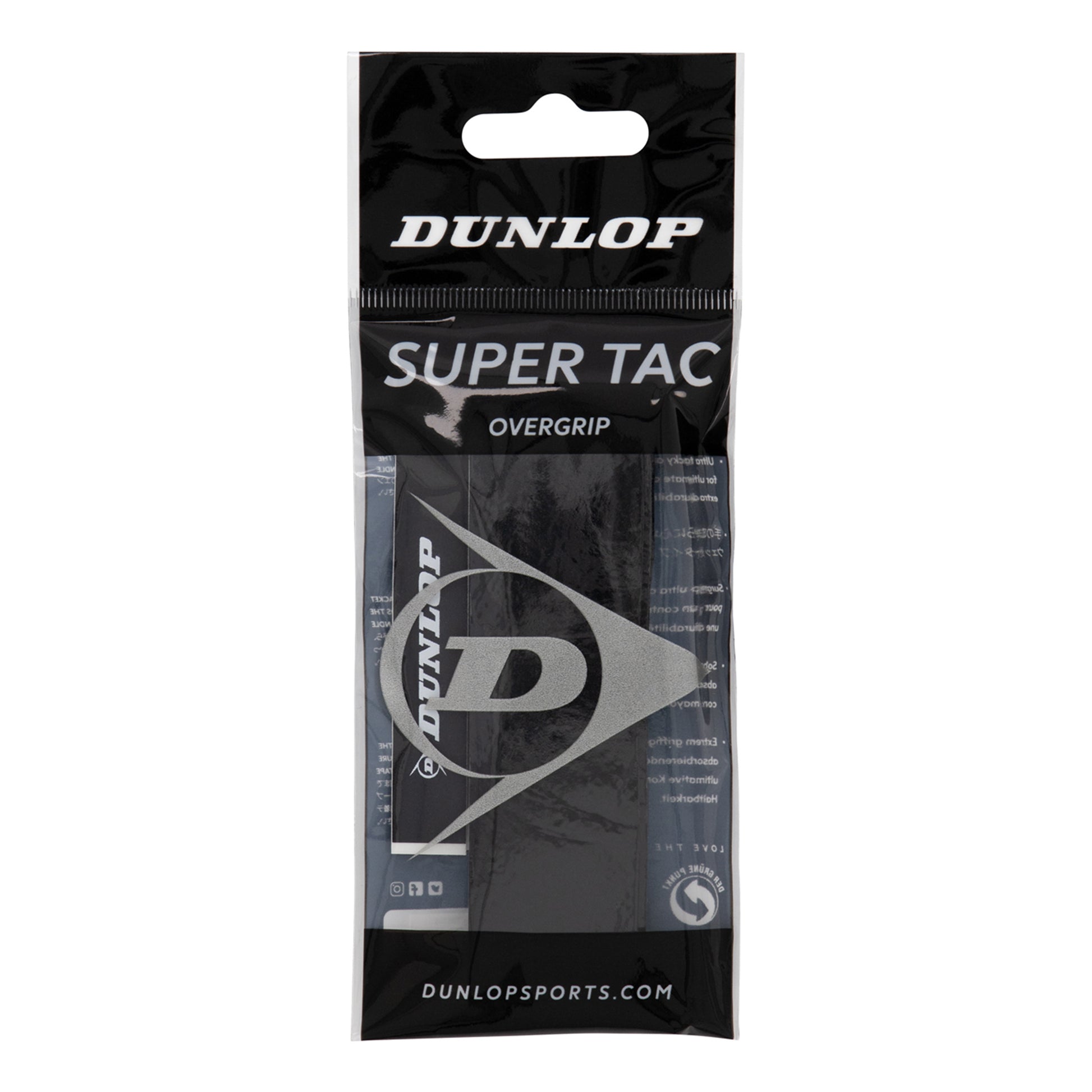 Dunlop Super Tac Pack De 1-Negro