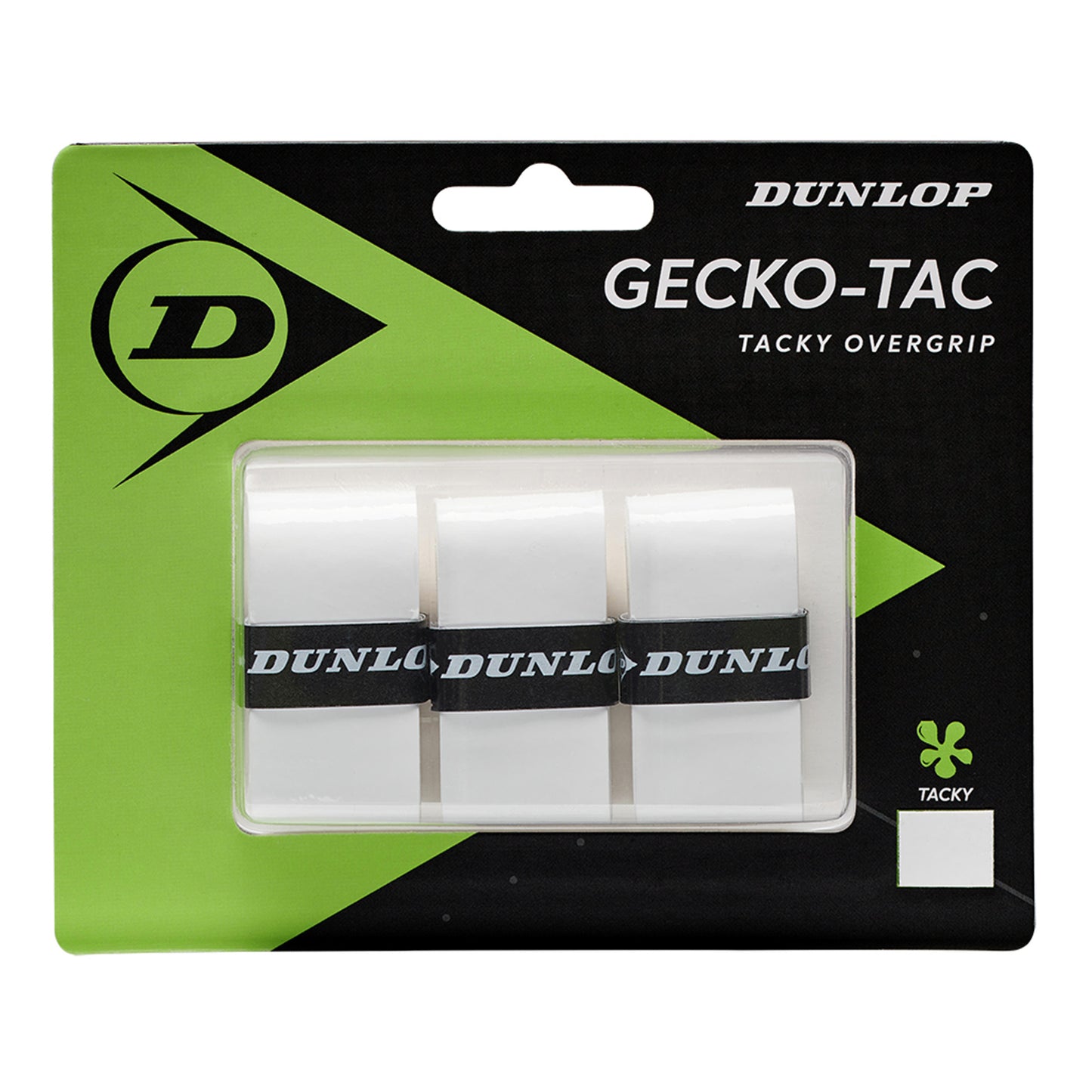 Dunlop Gecko-Tac Pack De 3-Blanco