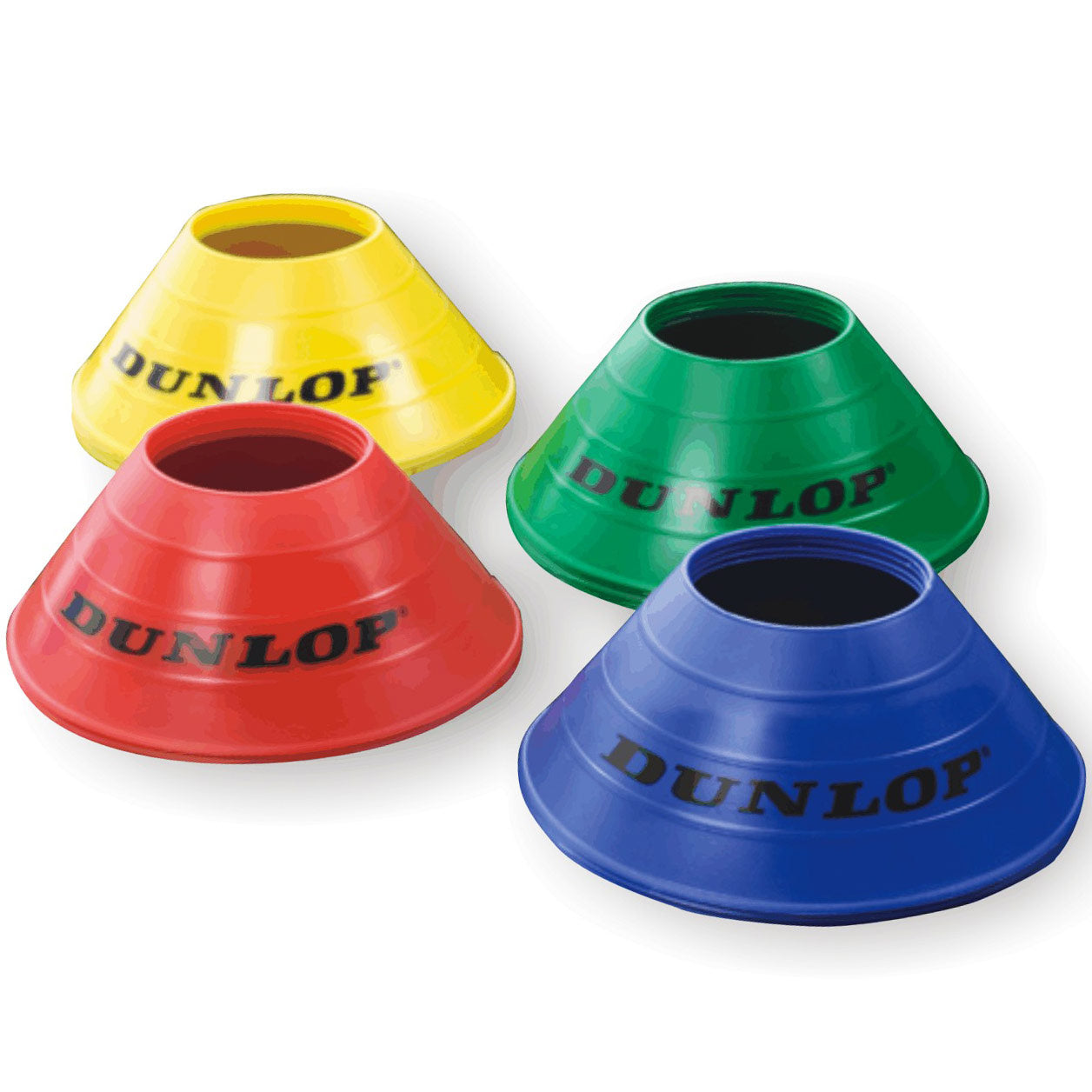 Dunlop Set Cono De Señalización Pack De 20-Amarillo,Azul