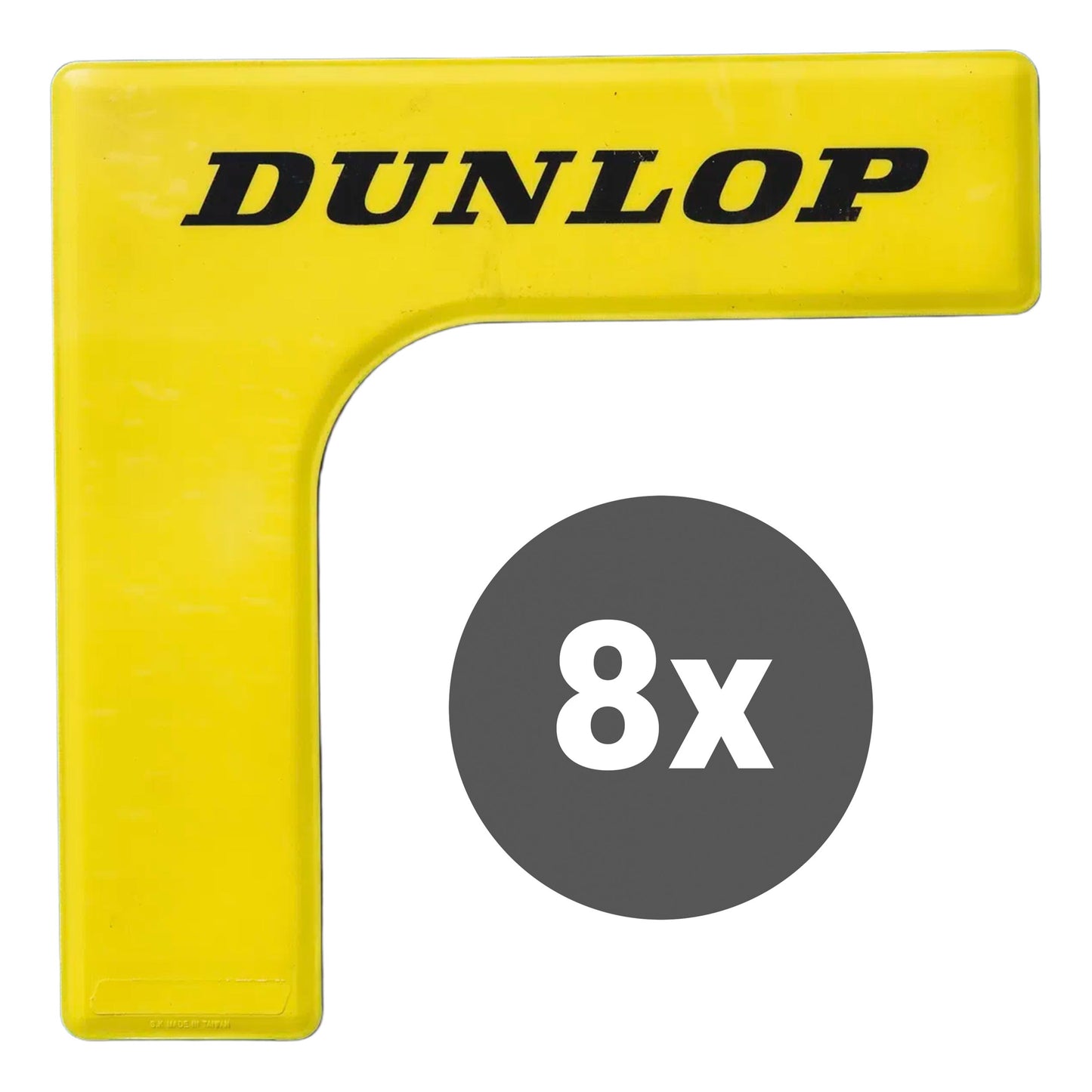 Dunlop Esquina De Señalización Pack De 8-Amarillo