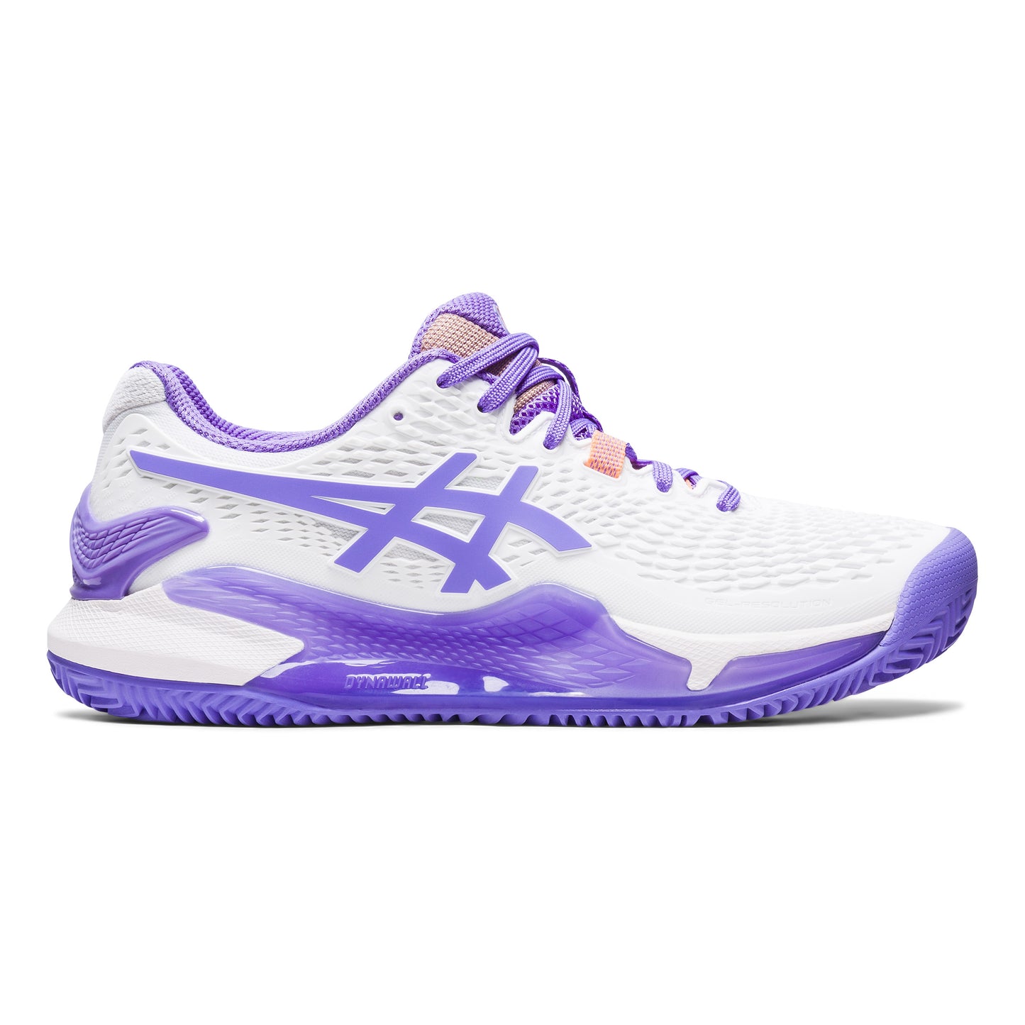 ASICS Gel-Resolution 9 Zapatilla tierra batida Mujeres - blanco, morado