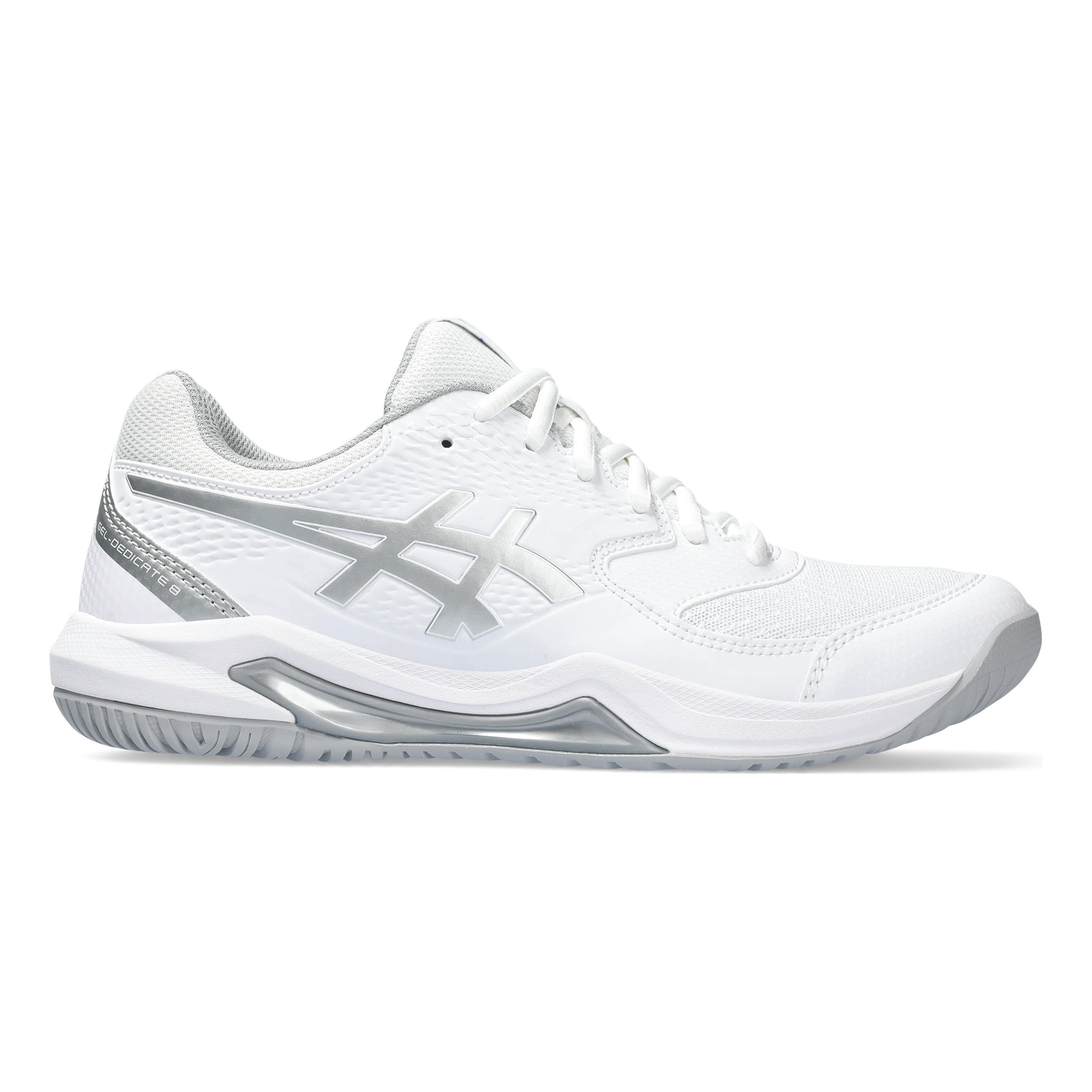 ASICS Gel-Dedicate 8 Zapatilla todas las superficies Mujeres - blanco, plateado