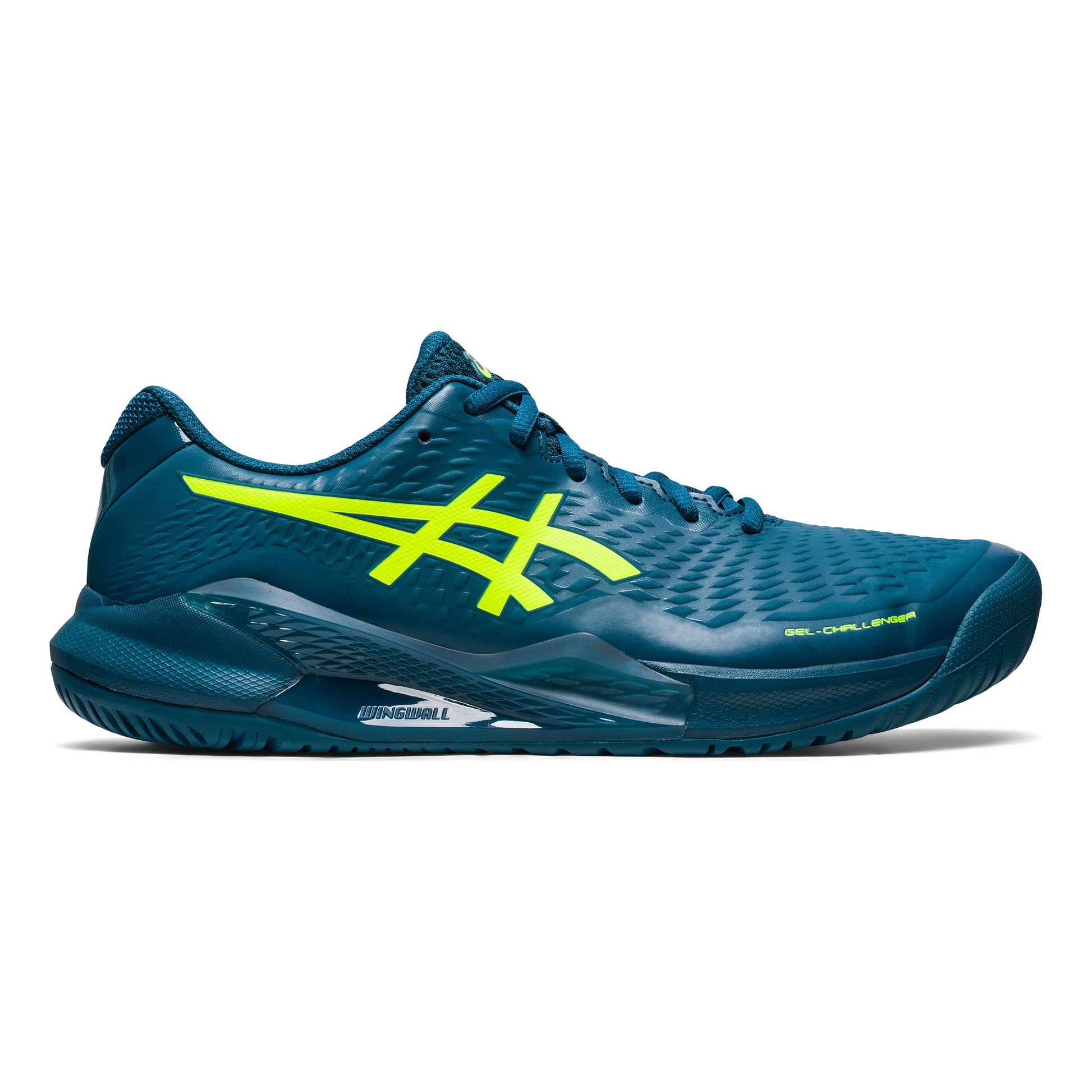ASICS Gel-Challenger 14 Zapatilla todas las superficies Hombres - color petróleo, amarillo neón