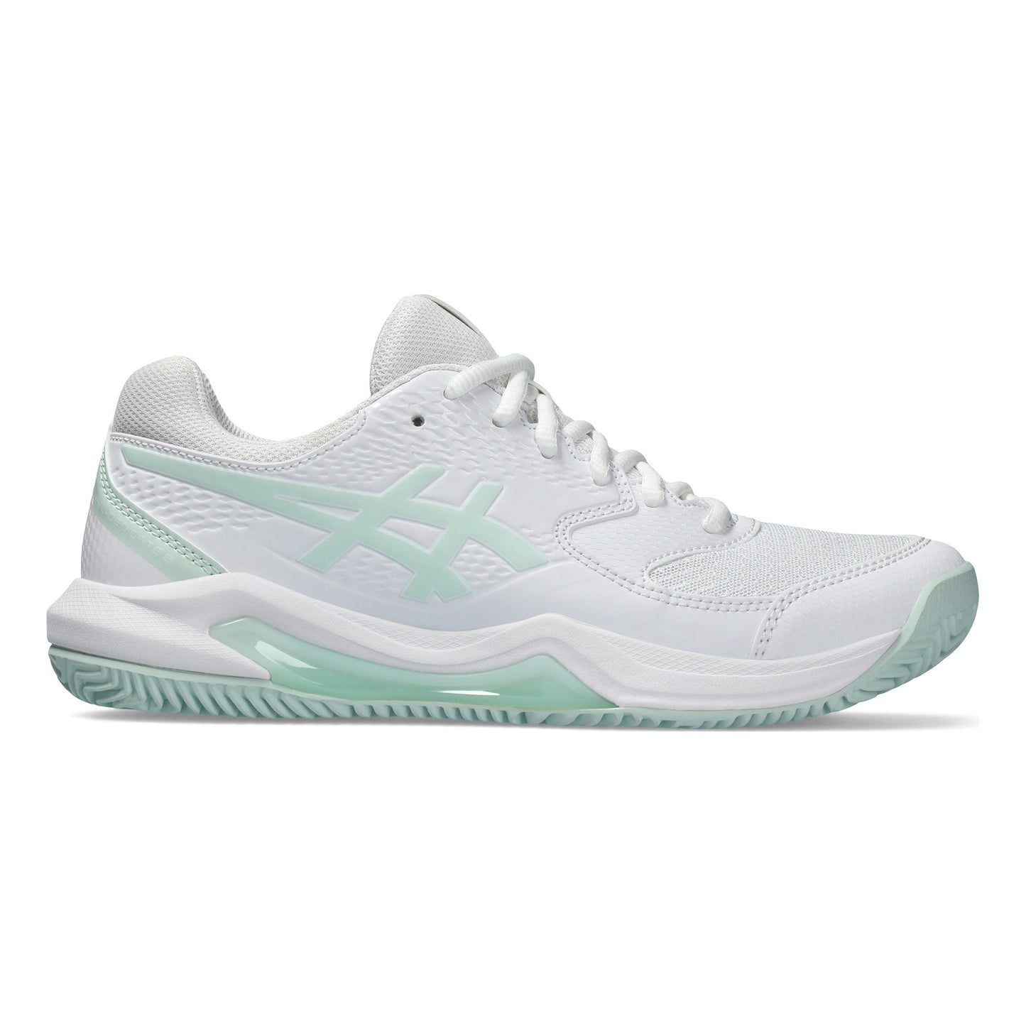 ASICS Gel-Dedicate 8 Zapatilla tierra batida Mujeres - blanco, menta