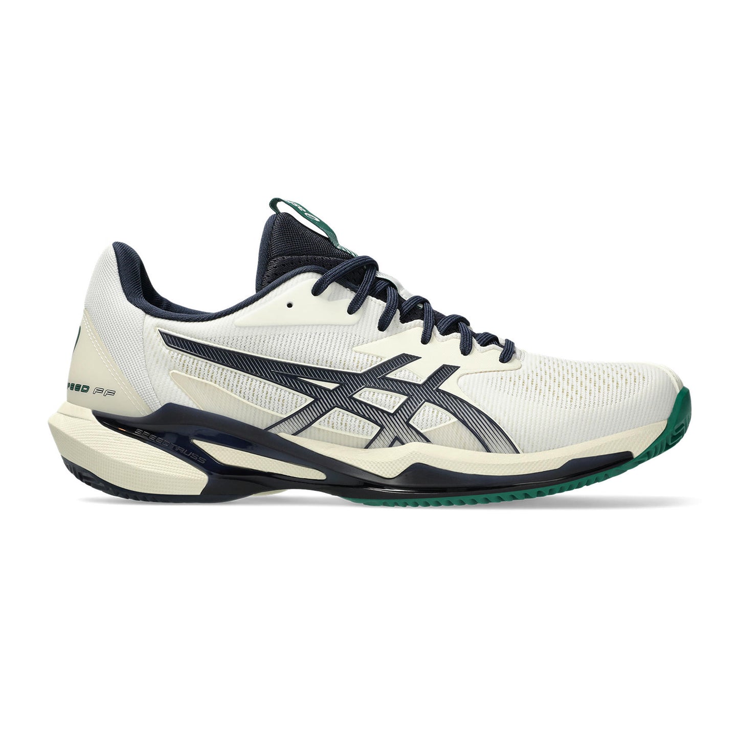 ASICS Solution Speed FF 3 Zapatilla tierra batida Hombres - crema, azul oscuro