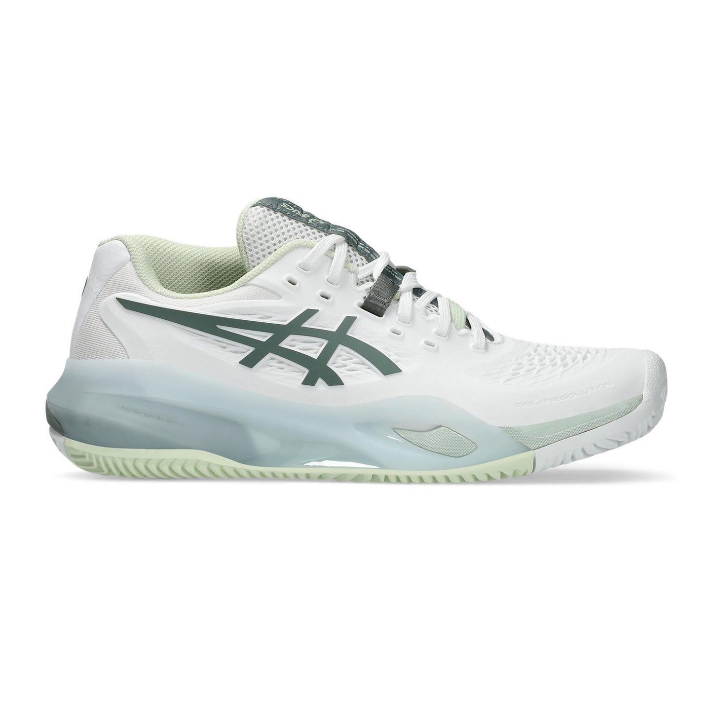 ASICS Gel-Resolution X Zapatilla tierra batida Mujeres - blanco, azul-gris