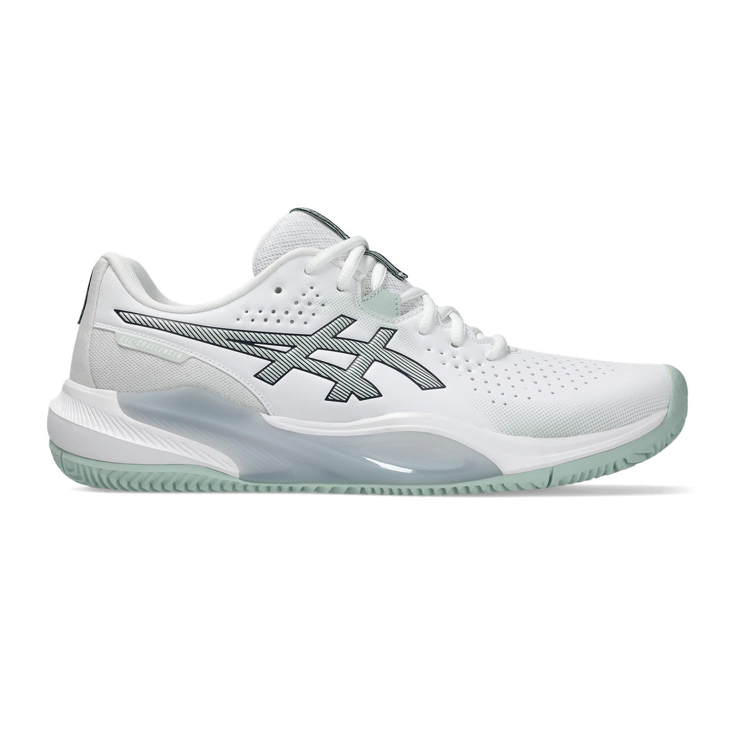 ASICS Gel-Challenger 15 Zapatilla tierra batida Hombres - blanco, azul-gris