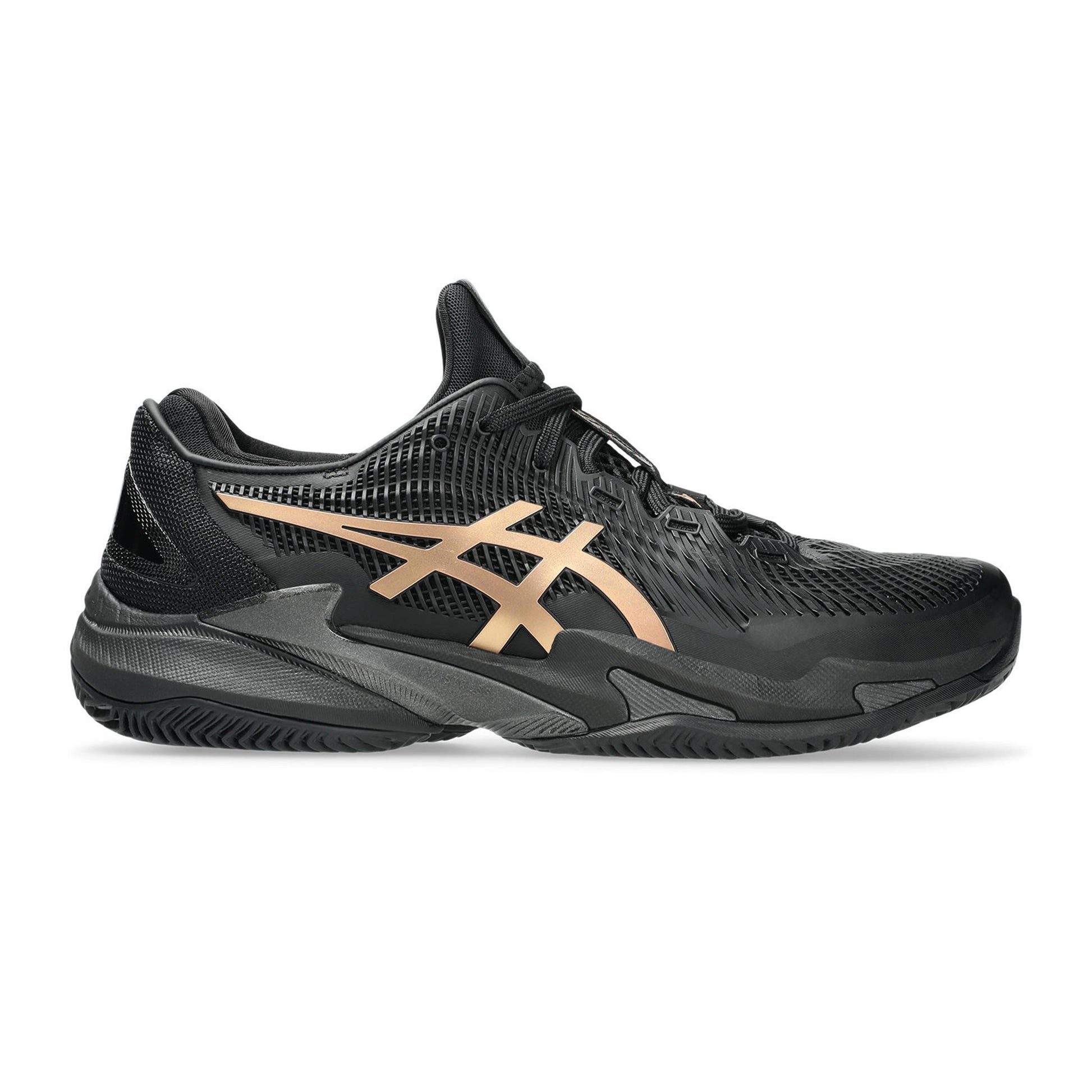 ASICS Court FF 3 Novak  Night Energy Zapatilla tierra batida Hombres - negro, dorado