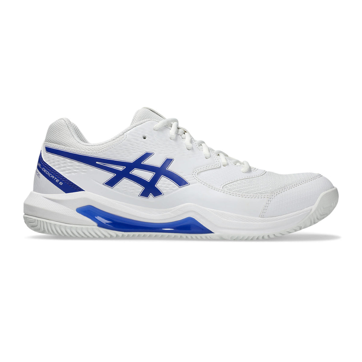 ASICS Gel-Dedicate 8 Zapatilla De Pádel Hombres-Blanco,Azul Oscuro