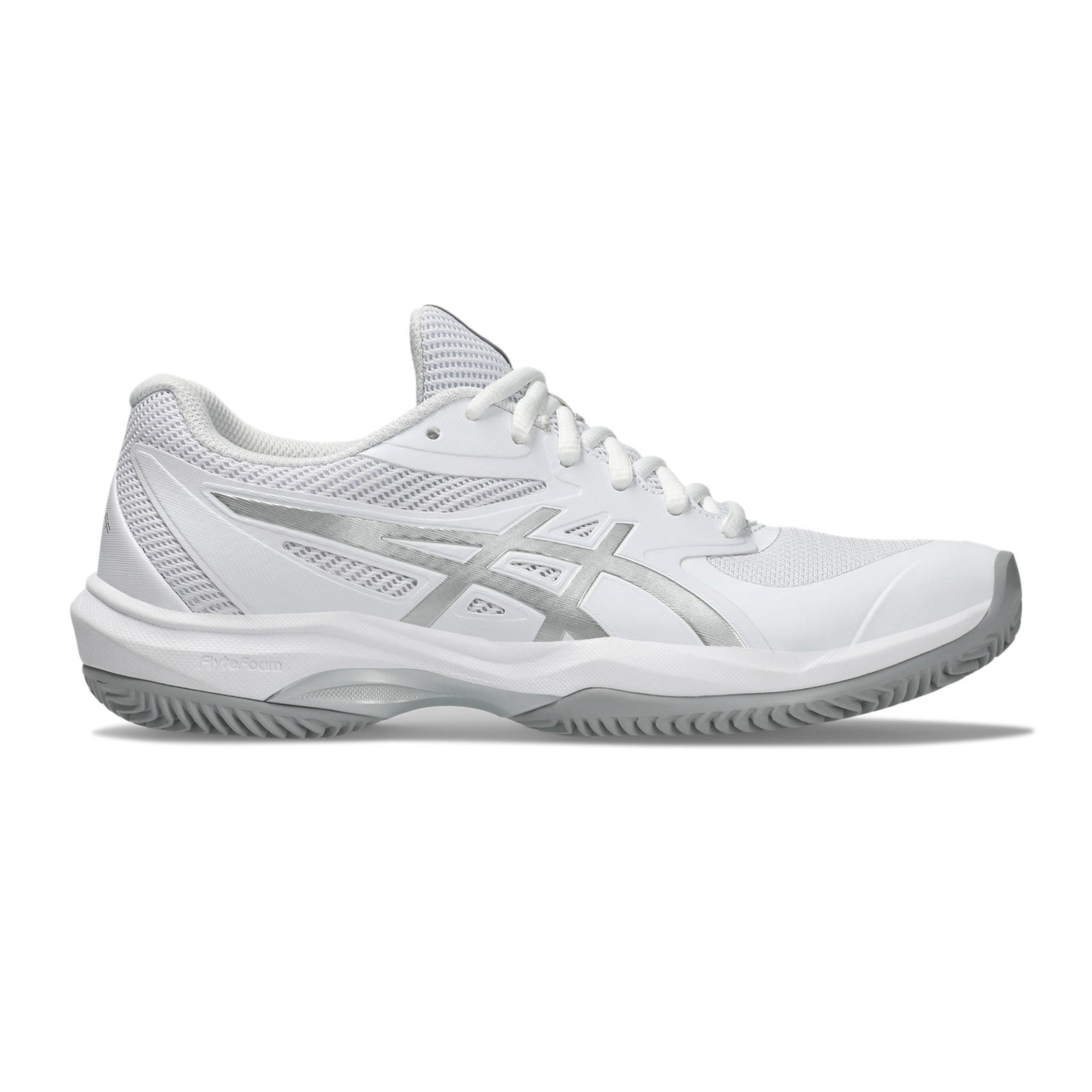 ASICS Game FF Zapatilla tierra batida Mujeres - blanco, plateado
