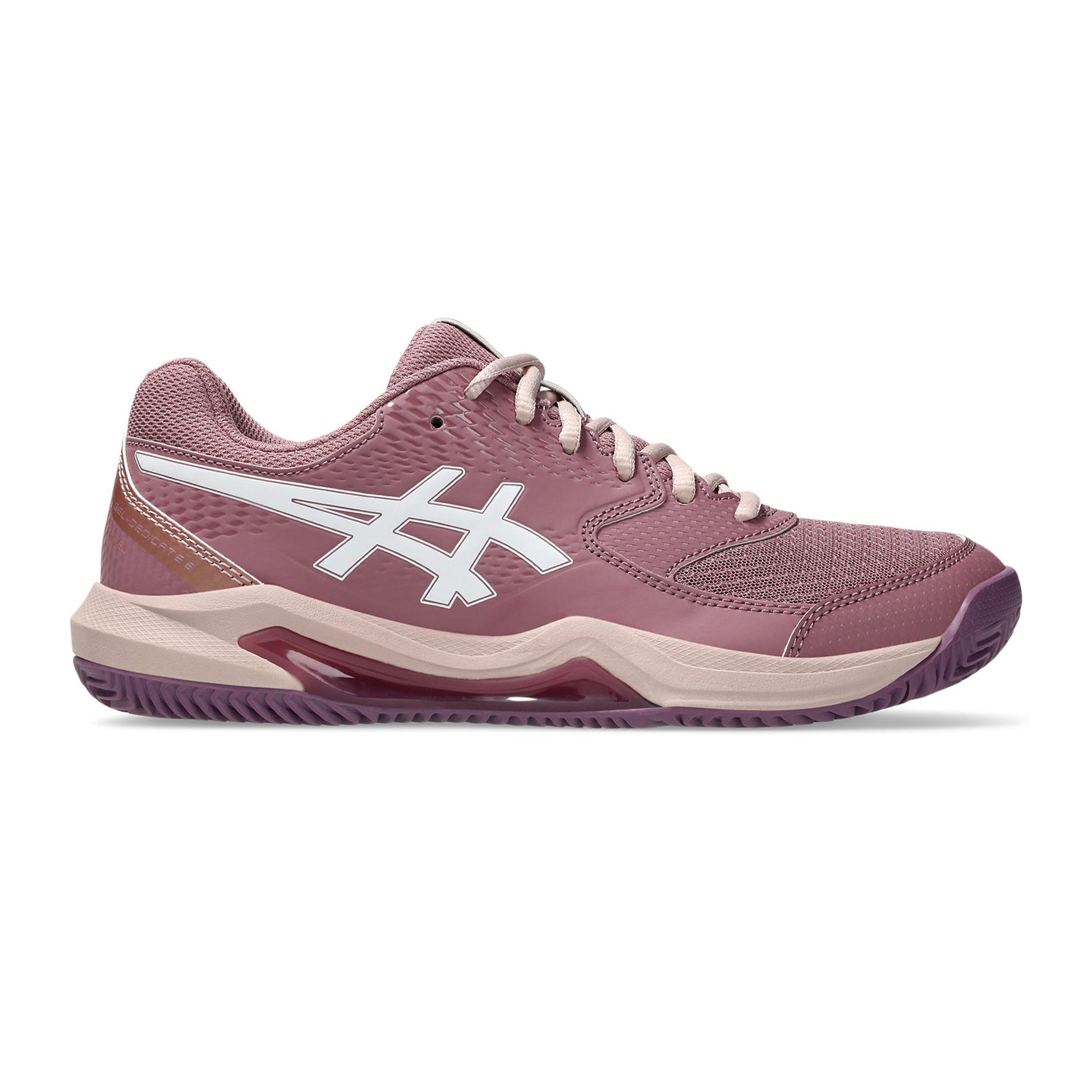 ASICS Gel-Dedicate Zapatilla De Pádel Mujeres-Lila,Blanco