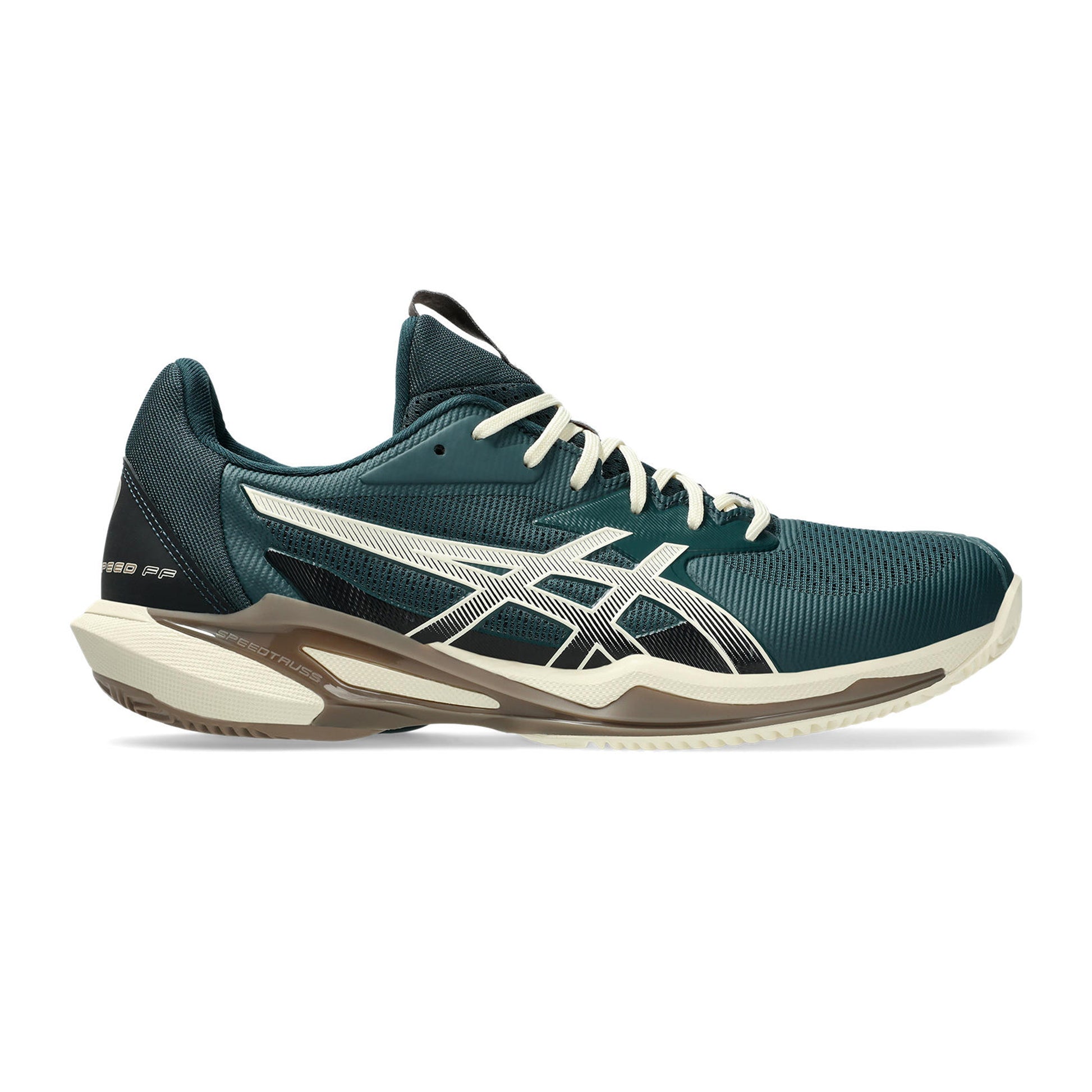 ASICS Solution Speed FF 3 Zapatilla tierra batida Hombres - verde, beige