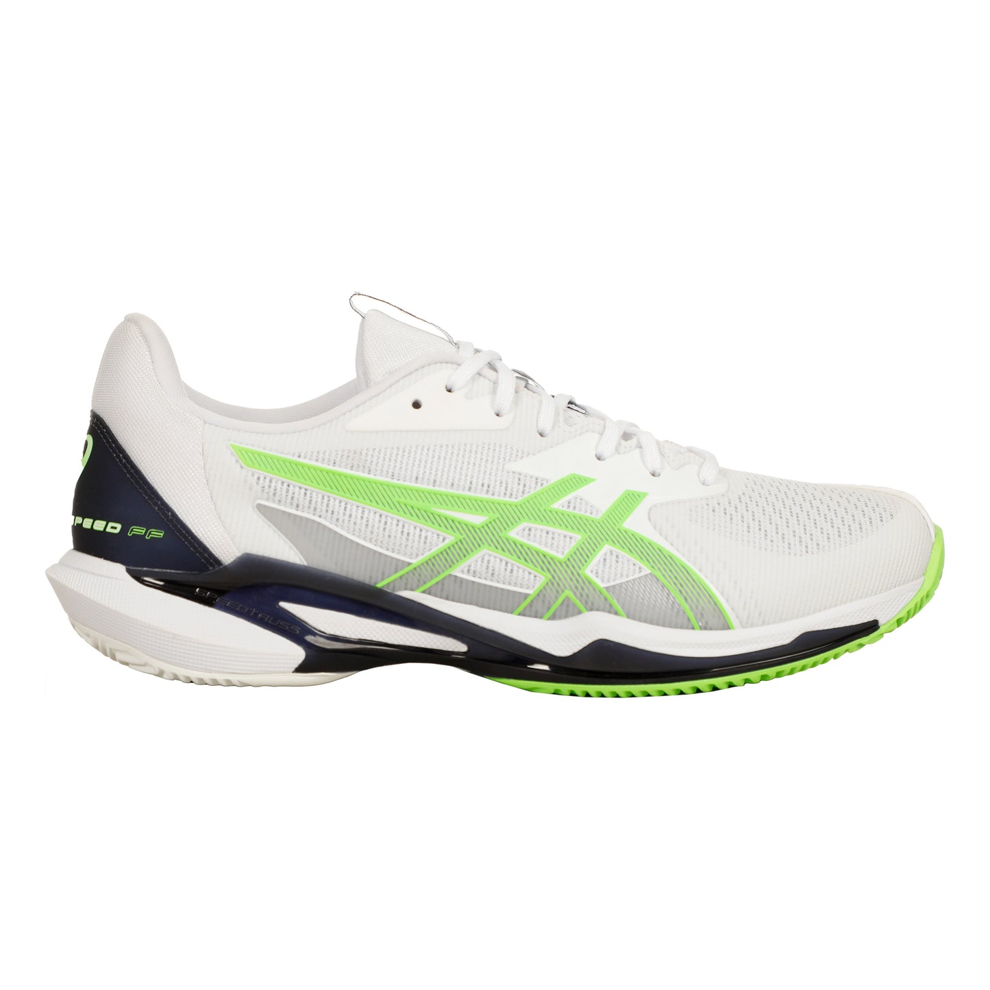 ASICS Solution Speed FF3 Zapatilla tierra batida Hombres - blanco, verde neón