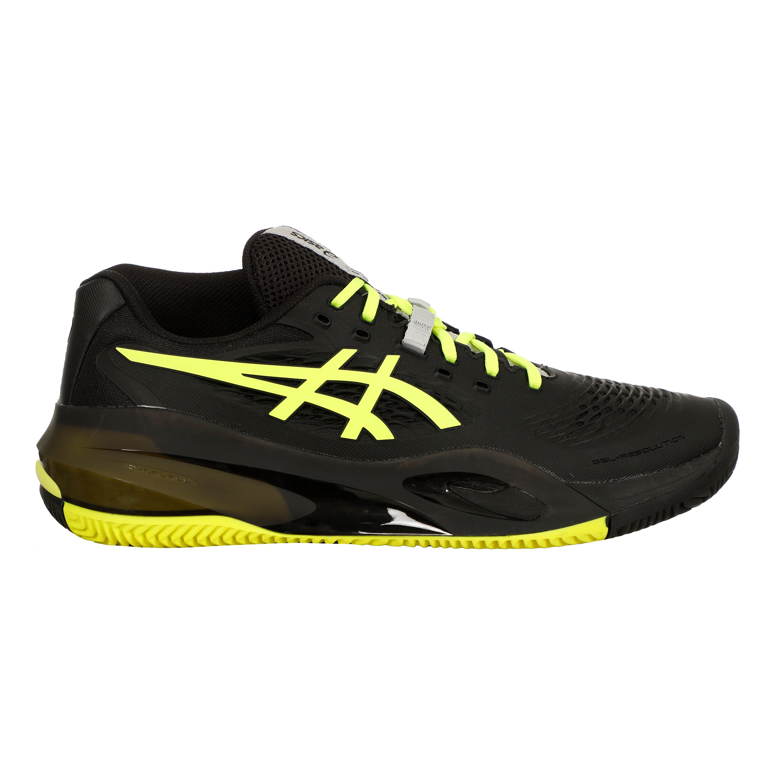 ASICS Gel-Resolution X Zapatilla tierra batida Hombres - negro, amarillo neón