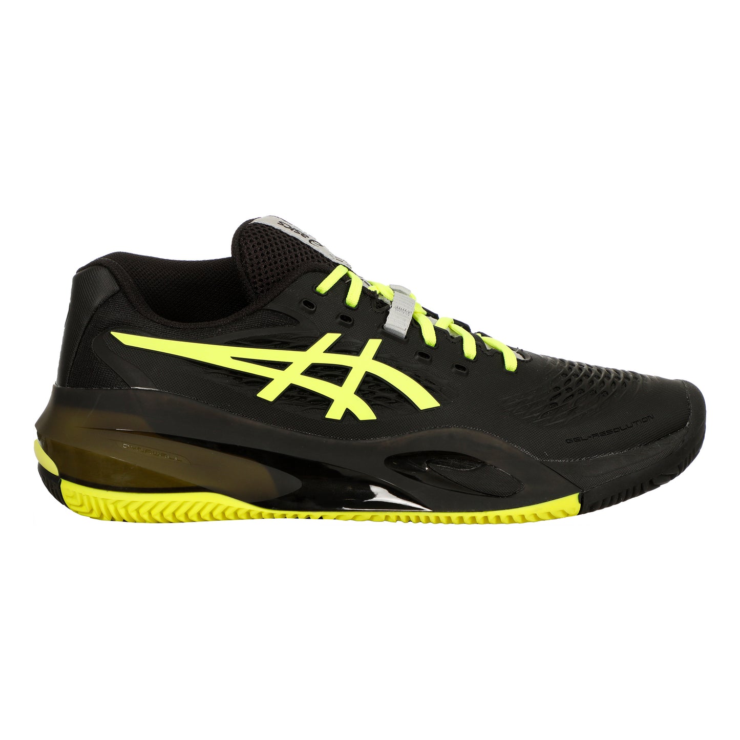 ASICS Gel-Resolution X Zapatilla tierra batida Hombres - negro, amarillo neón