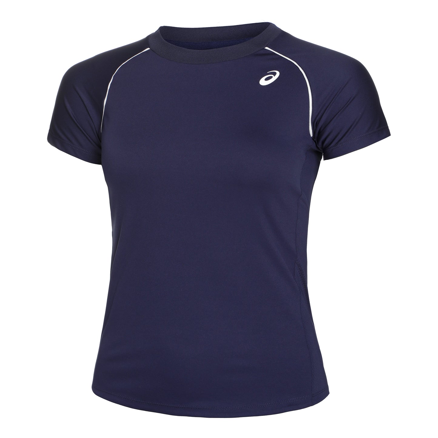 ASICS Piping Camiseta de manga corta Mujeres - azul oscuro, blanco