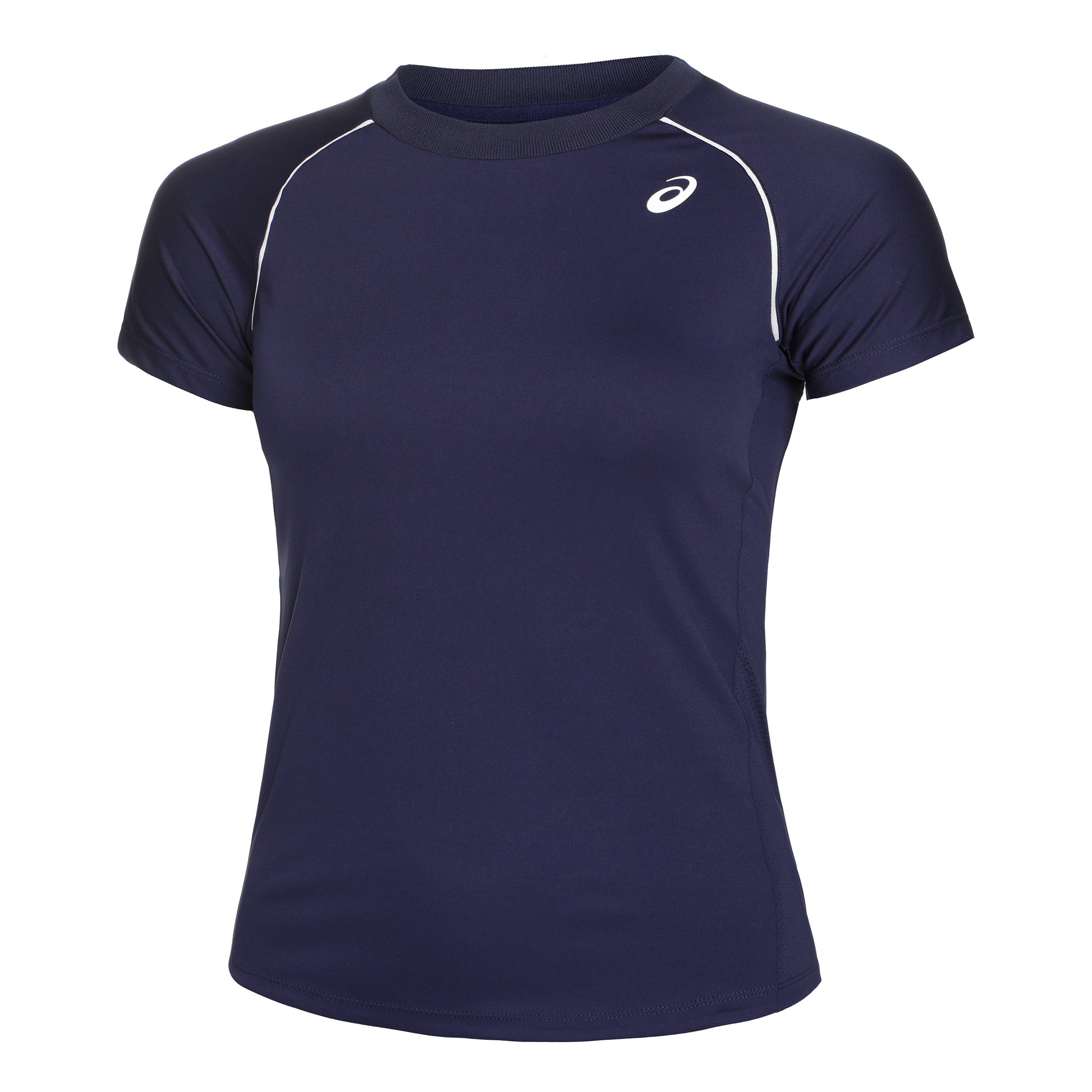ASICS Piping Camiseta de manga corta Mujeres - azul oscuro, blanco