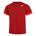 Court Camiseta de manga corta Hombres - rojo oscuro, rojo