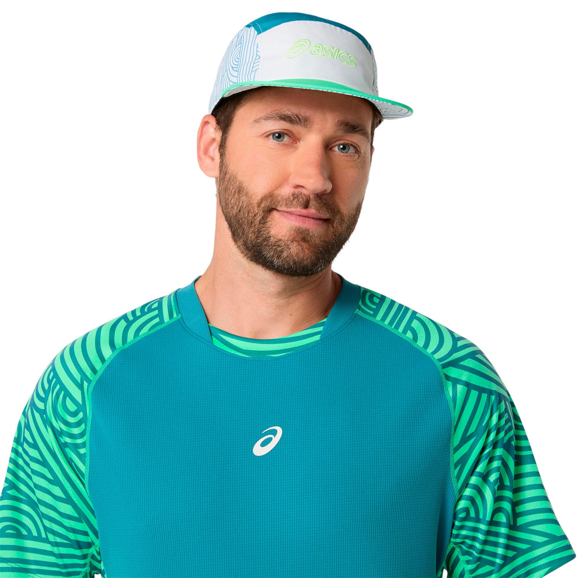 Court Camiseta de manga corta Hombres - verde oscuro, verde claro