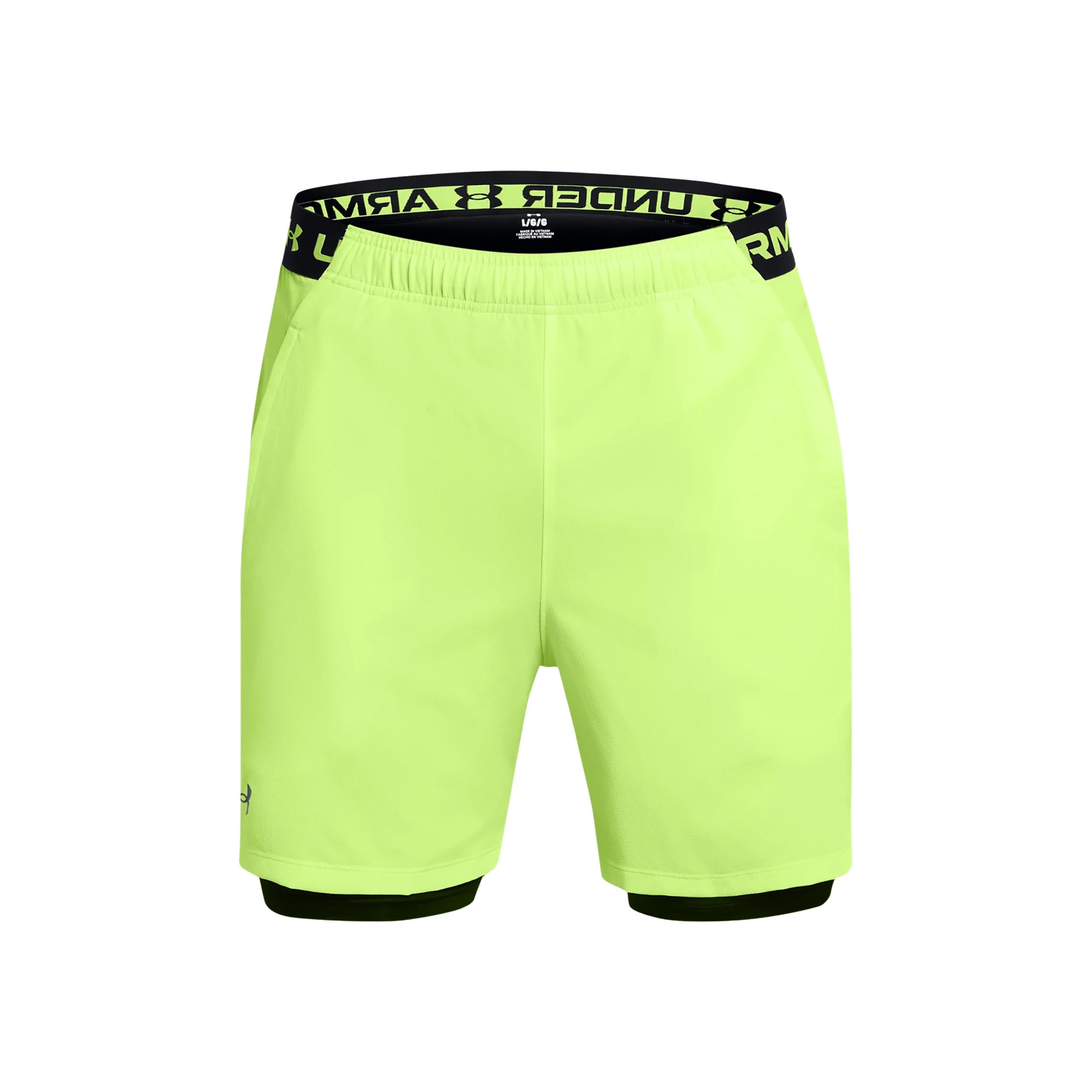 Under Armour Vanish Woven 2in1 Shorts Hombres - verde,