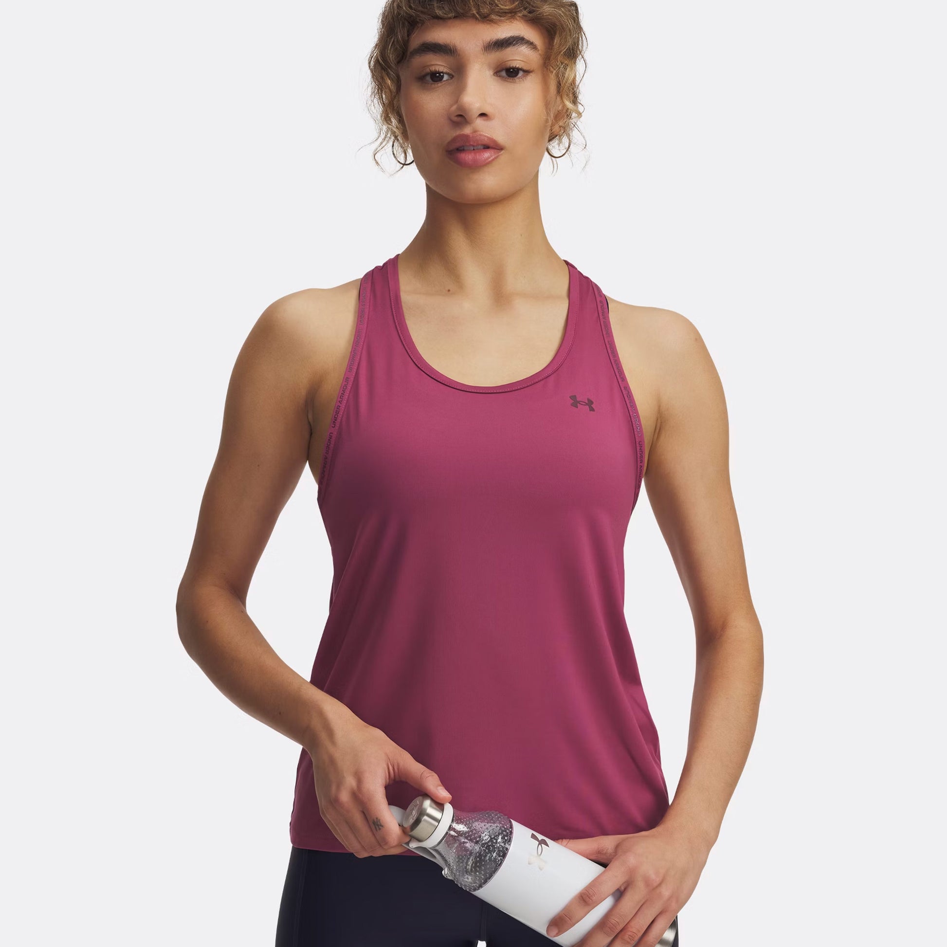 Under Armour Tech Knockout Camiseta De Tirantes Mujeres-Berry