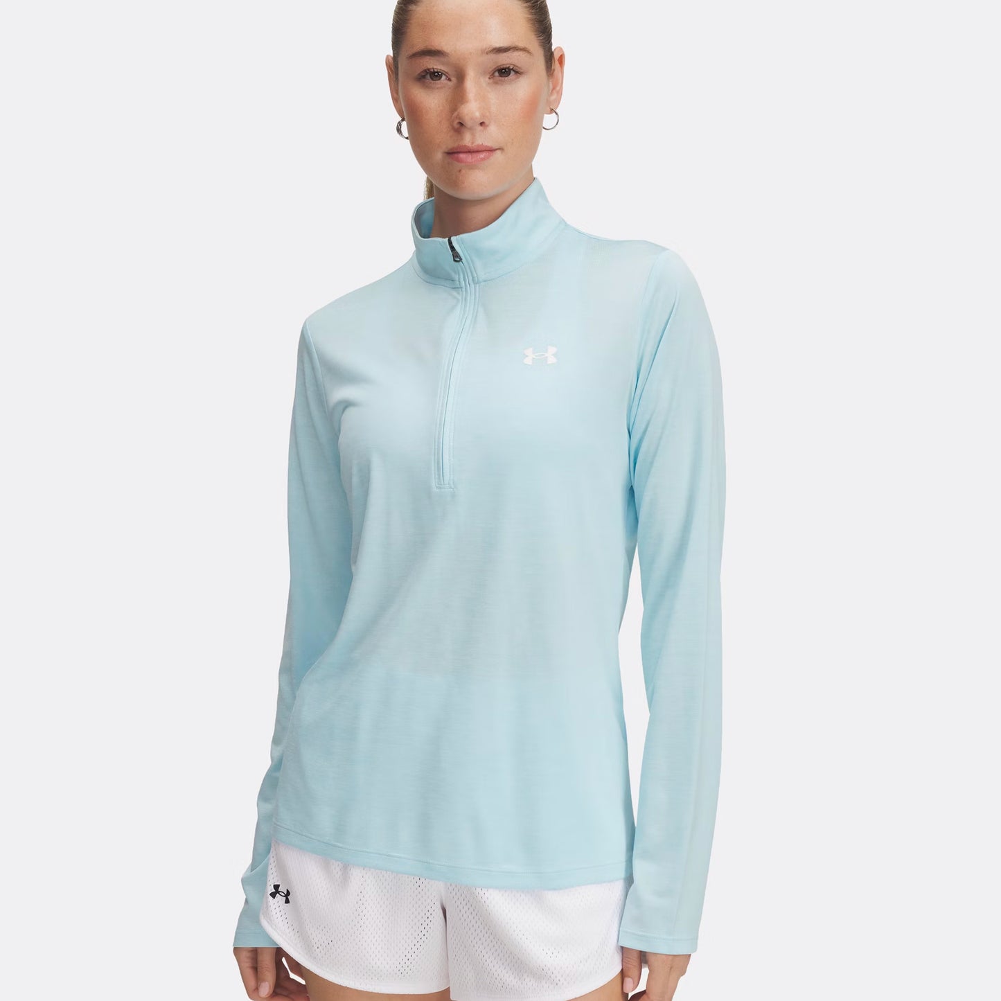 Under Armour Tech Half-Zip Camiseta De Manga Larga Mujeres-Mint