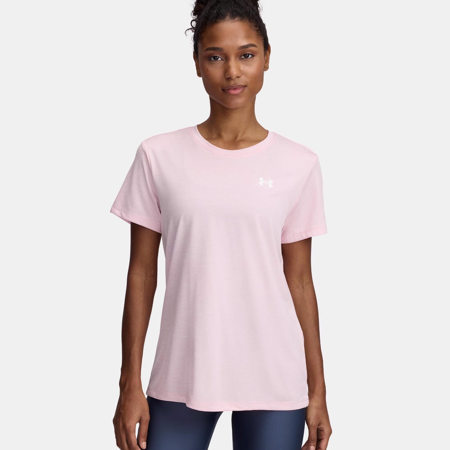 Under Armour Tech Twist Camiseta de manga corta Mujeres - rosa, blanco