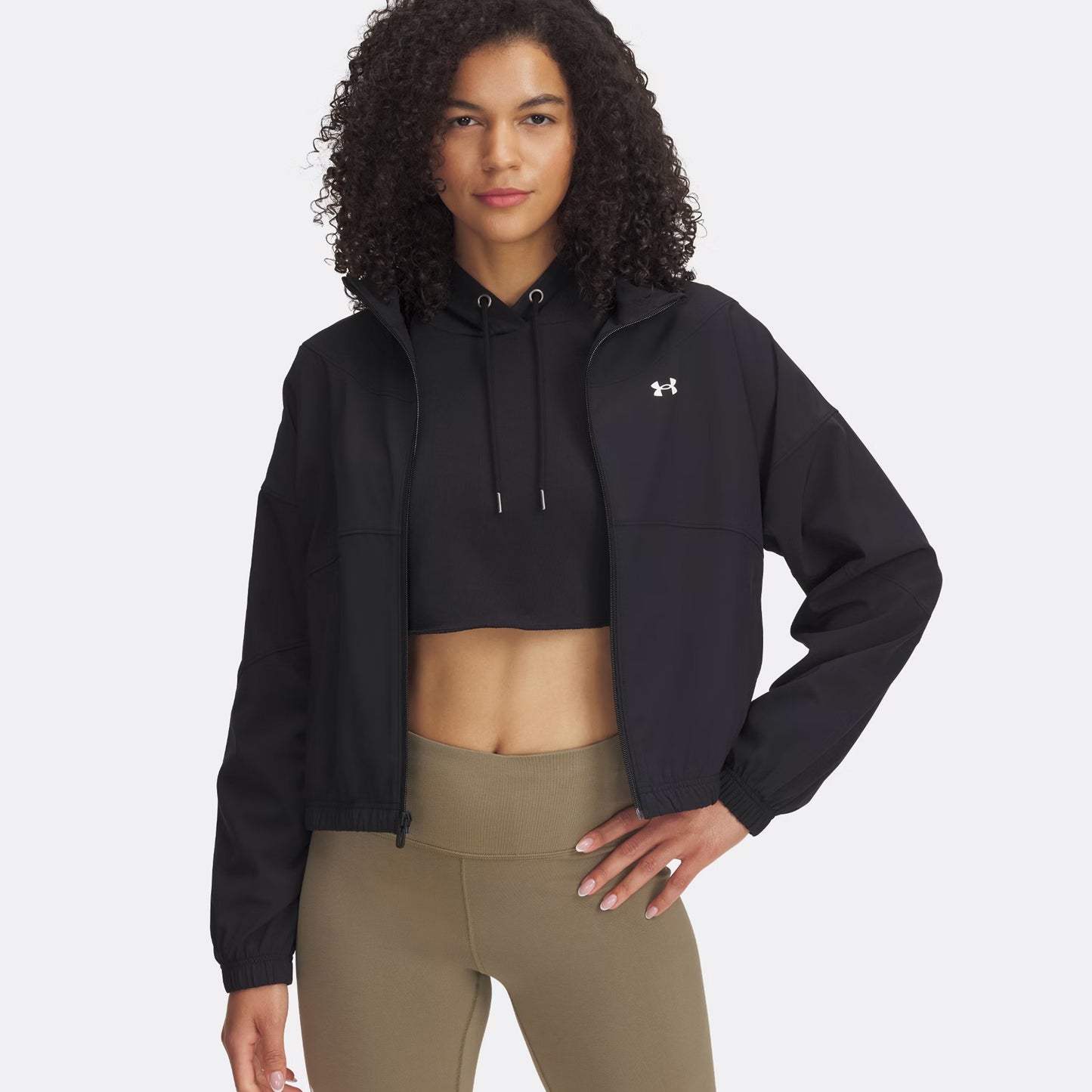 Under Armour Rival Woven Chaqueta De Entrenamiento Mujeres-Negro