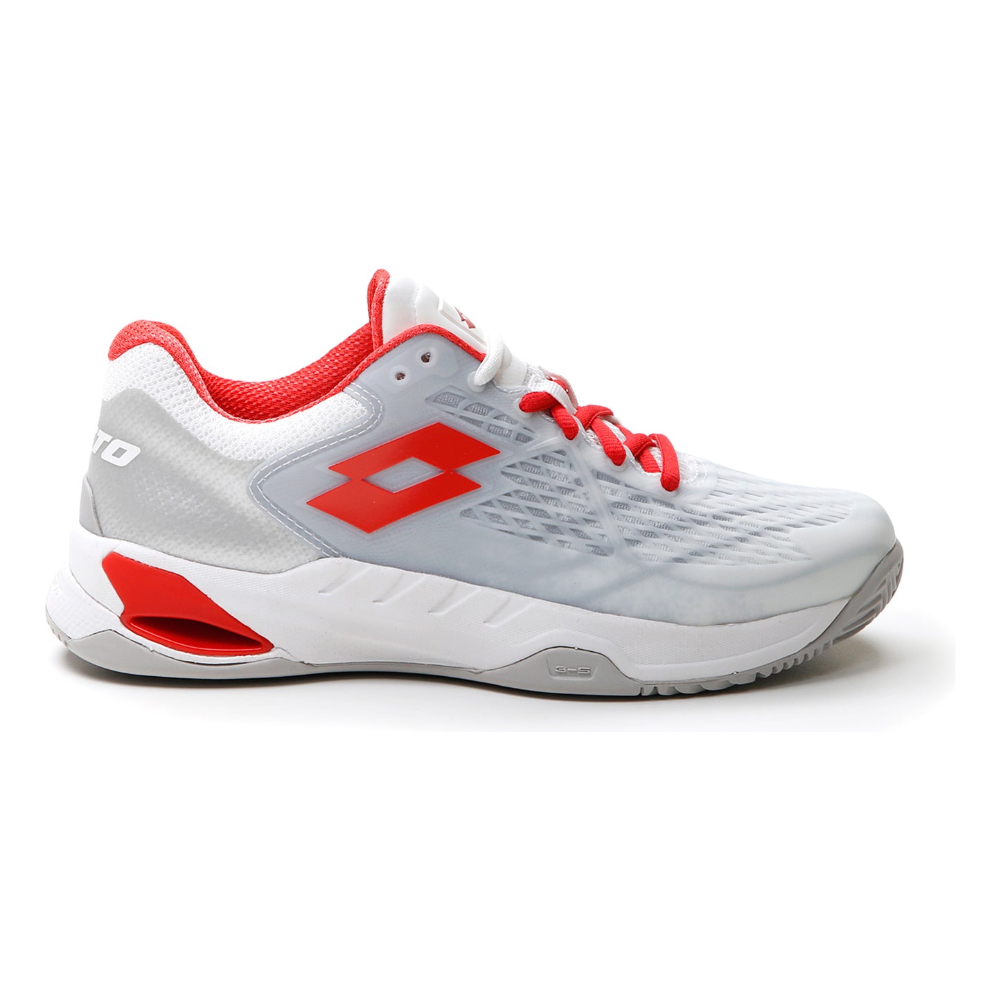 Lotto Mirage 100 Clay Zapatilla tierra batida Mujeres - blanco, rojo