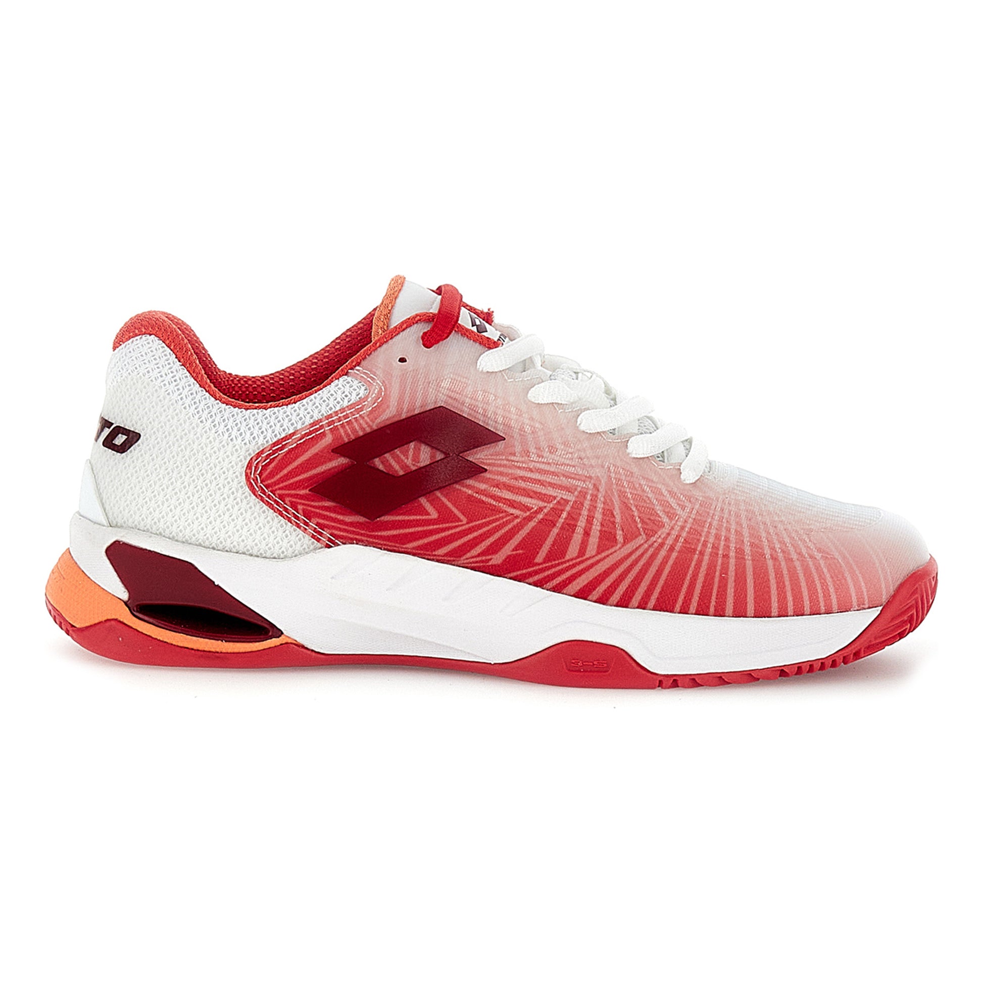 Lotto Mirage 100 II Zapatilla tierra batida Mujeres-blanco, rojo