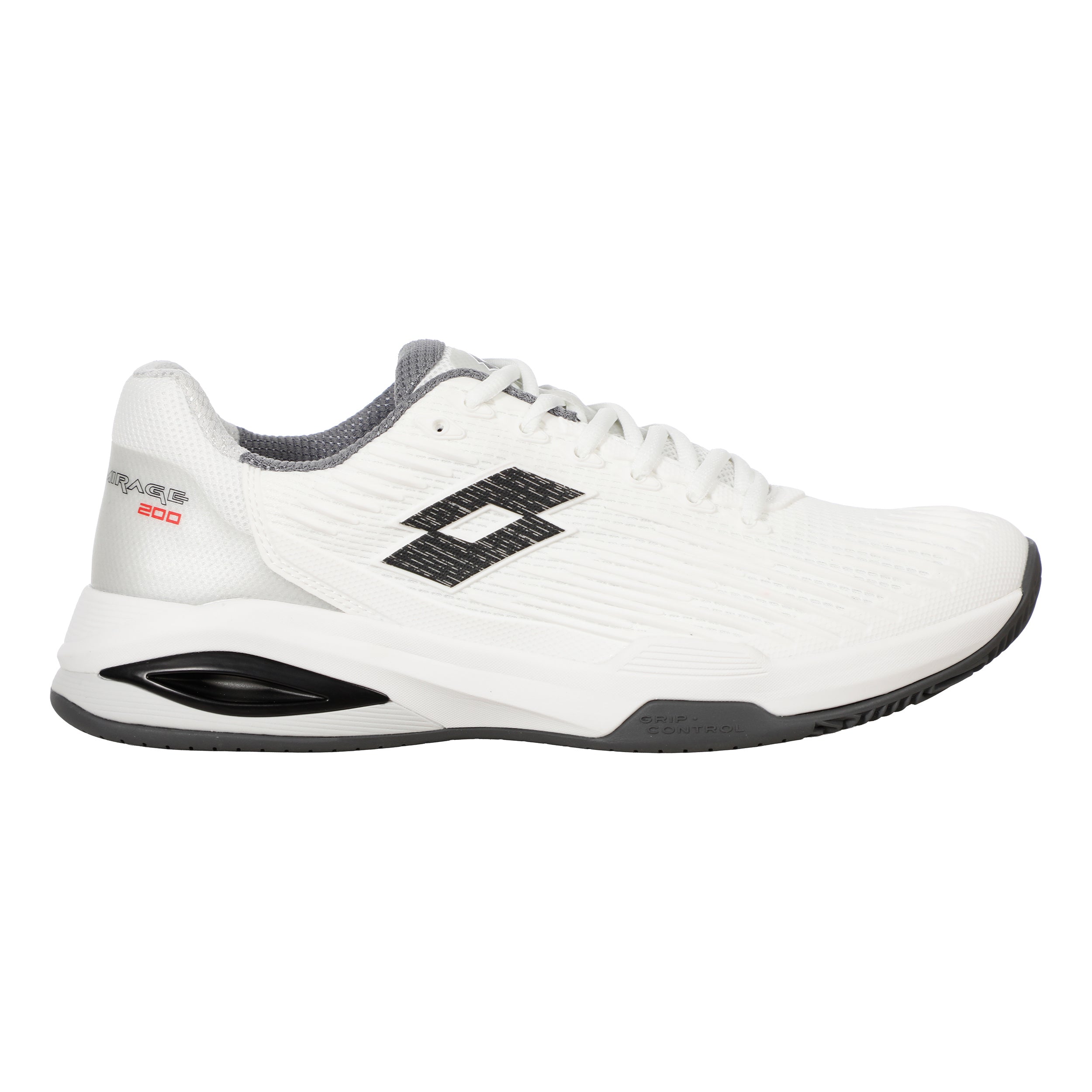 Lotto MIRAGE 200 II CLY Zapatilla tierra batida Hombres-blanco, negro