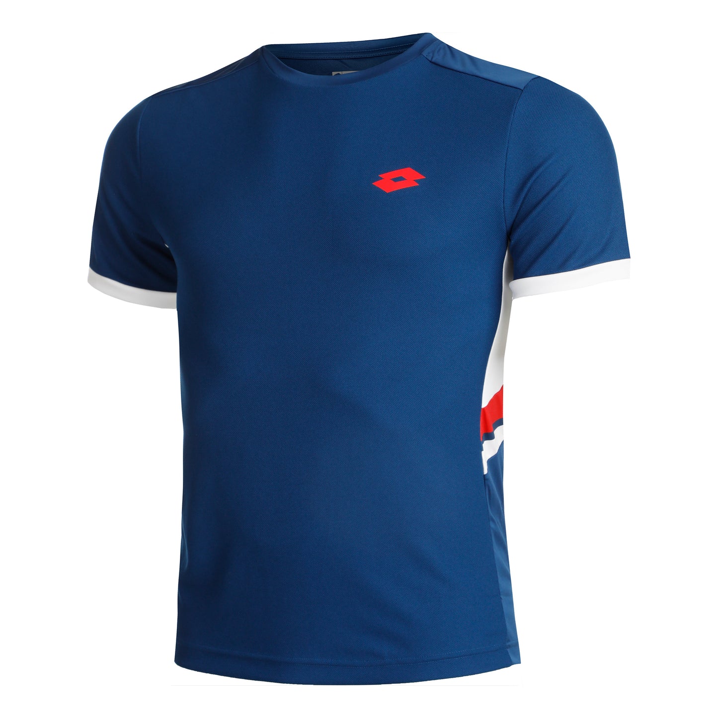 Lotto Squadra III Camiseta De Manga Corta Hombres-Azul,Rojo