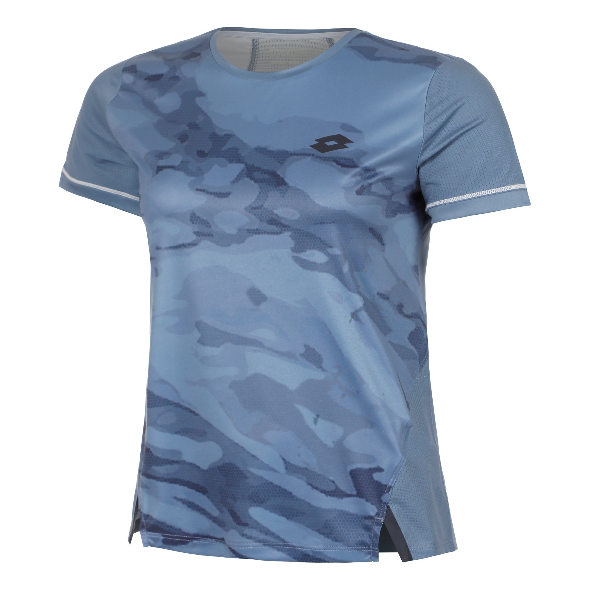 Lotto Tech II Camiseta de manga corta Mujeres - azul-gris,